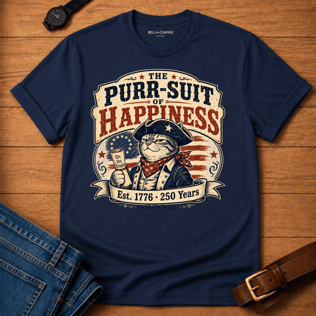 Purr-suit of Happiness T-shirt