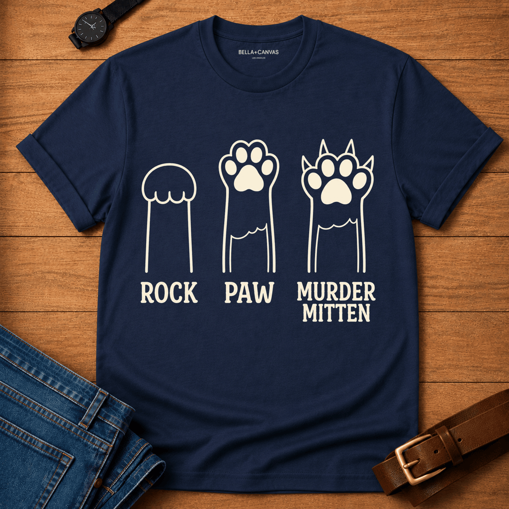 Rock Paw Murder Mitten t-shirt