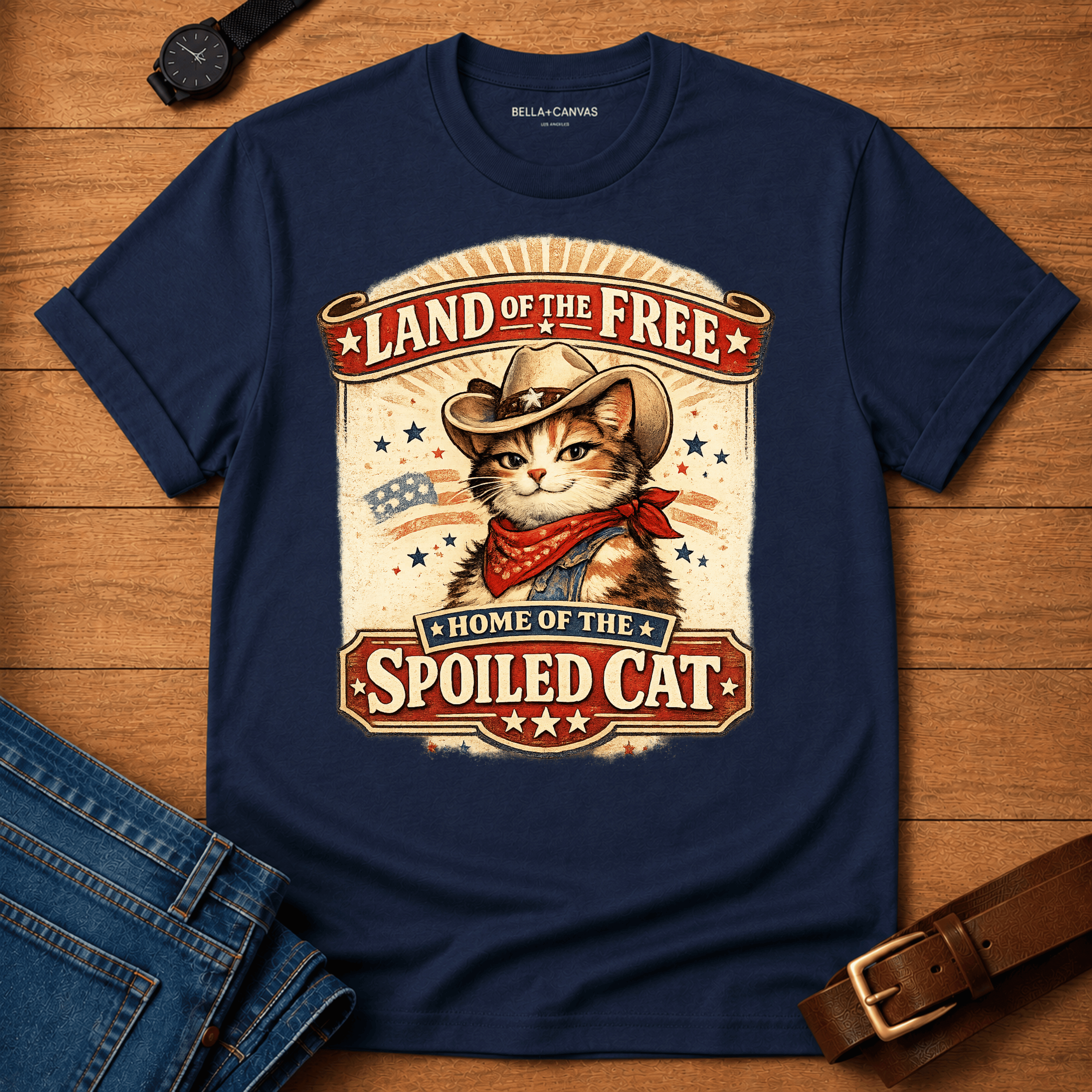 Land of the Free - Spoiled Cat t-shirt