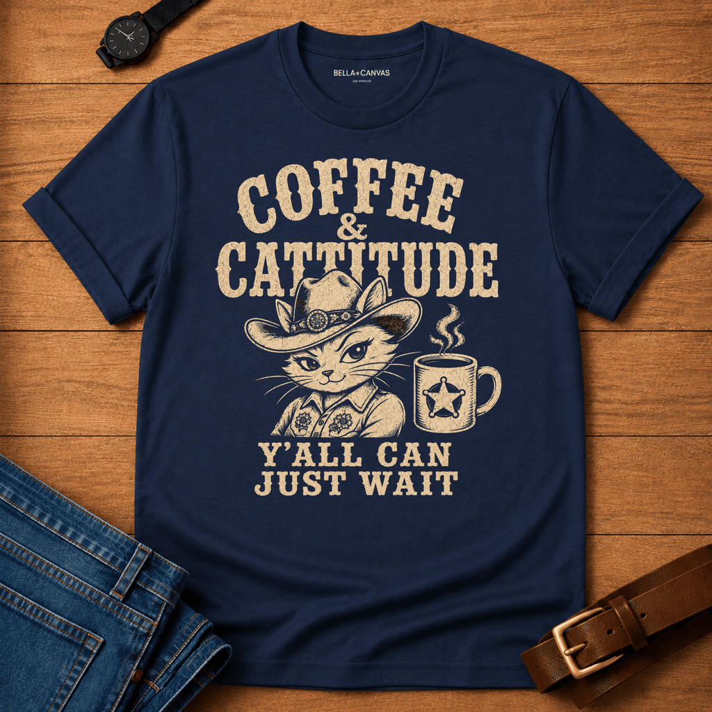 Coffee & Cattitude t-shirt