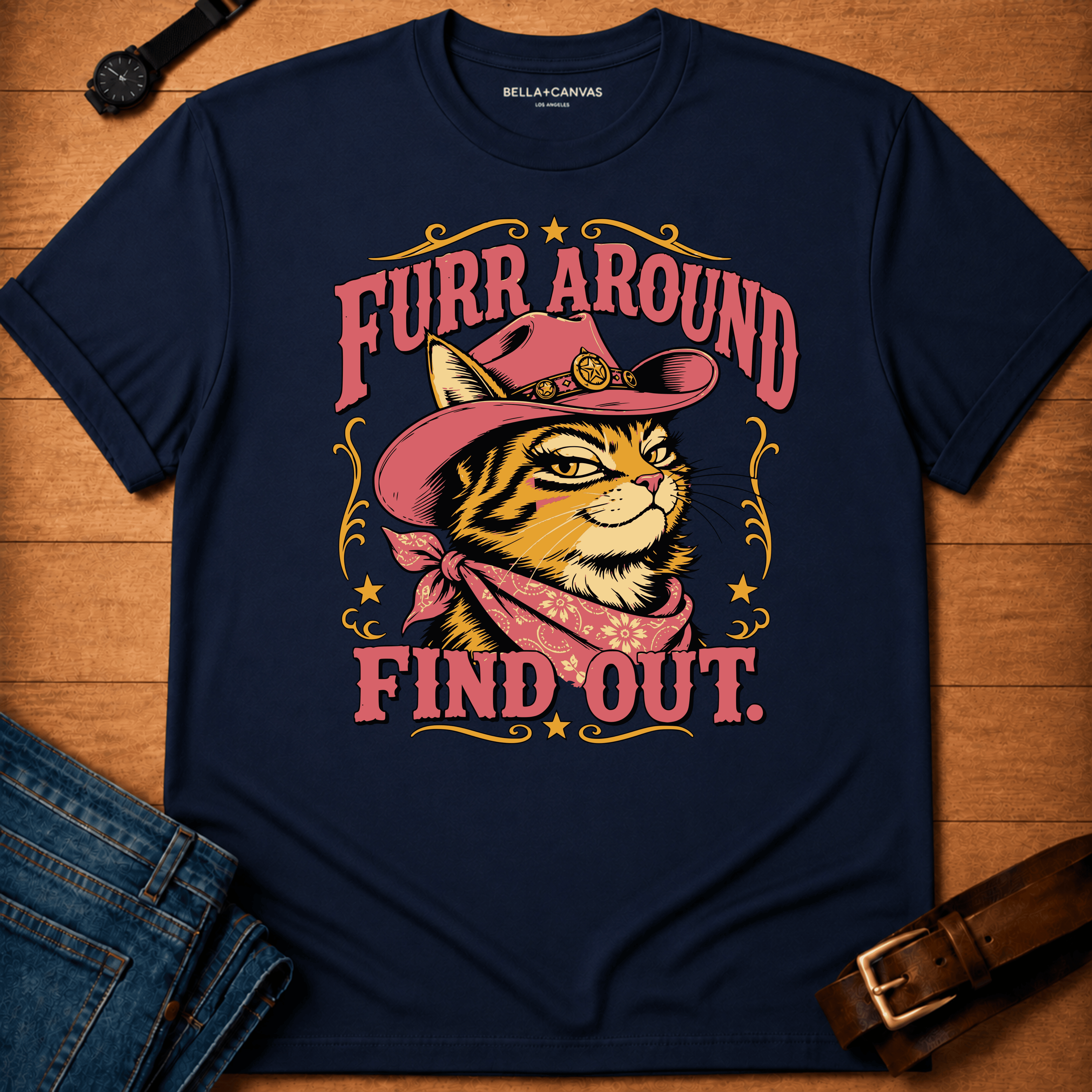 Furr Around Colored t-shirt