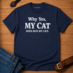 Cat Runs Life T-shirt