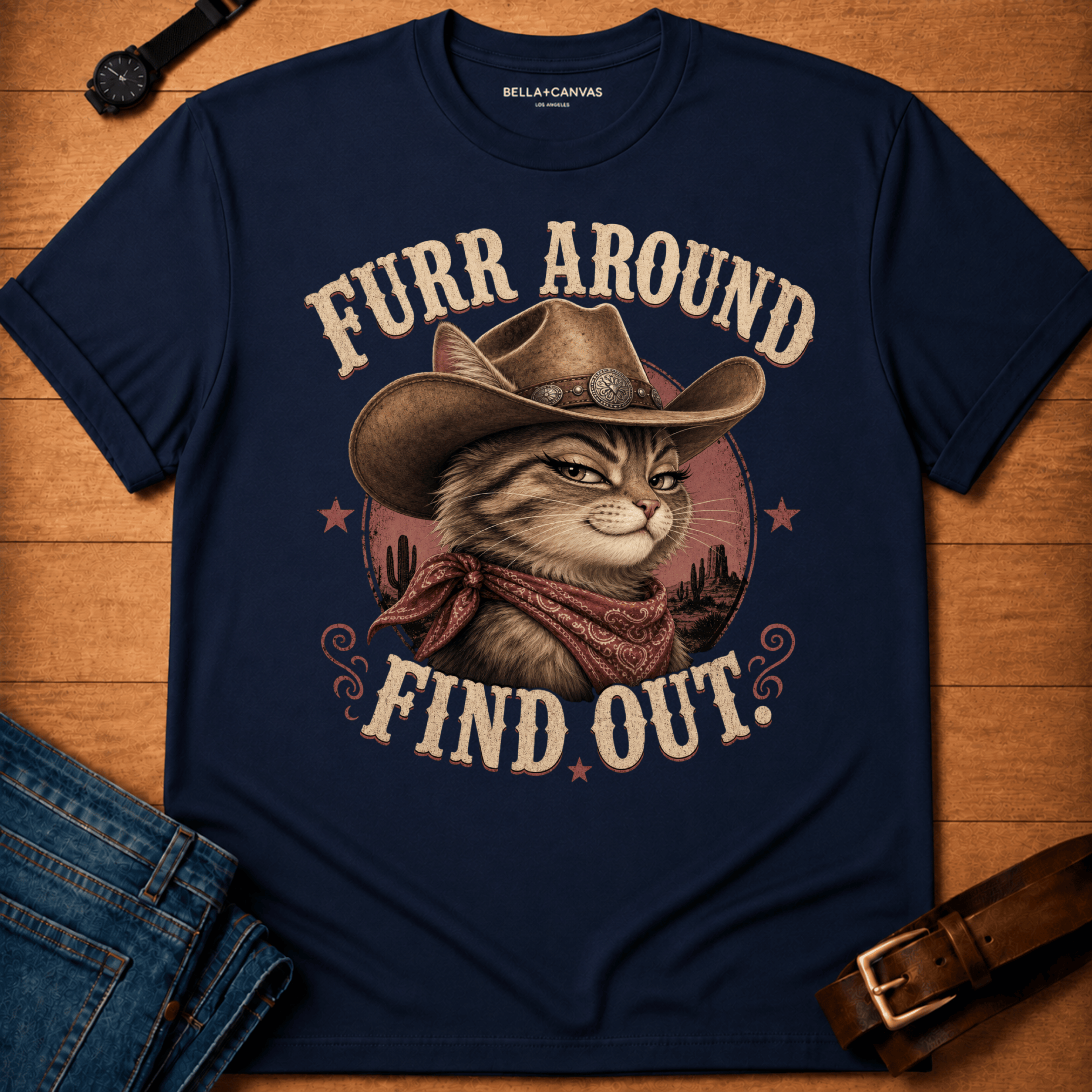 Furr Around Desert T-shirt