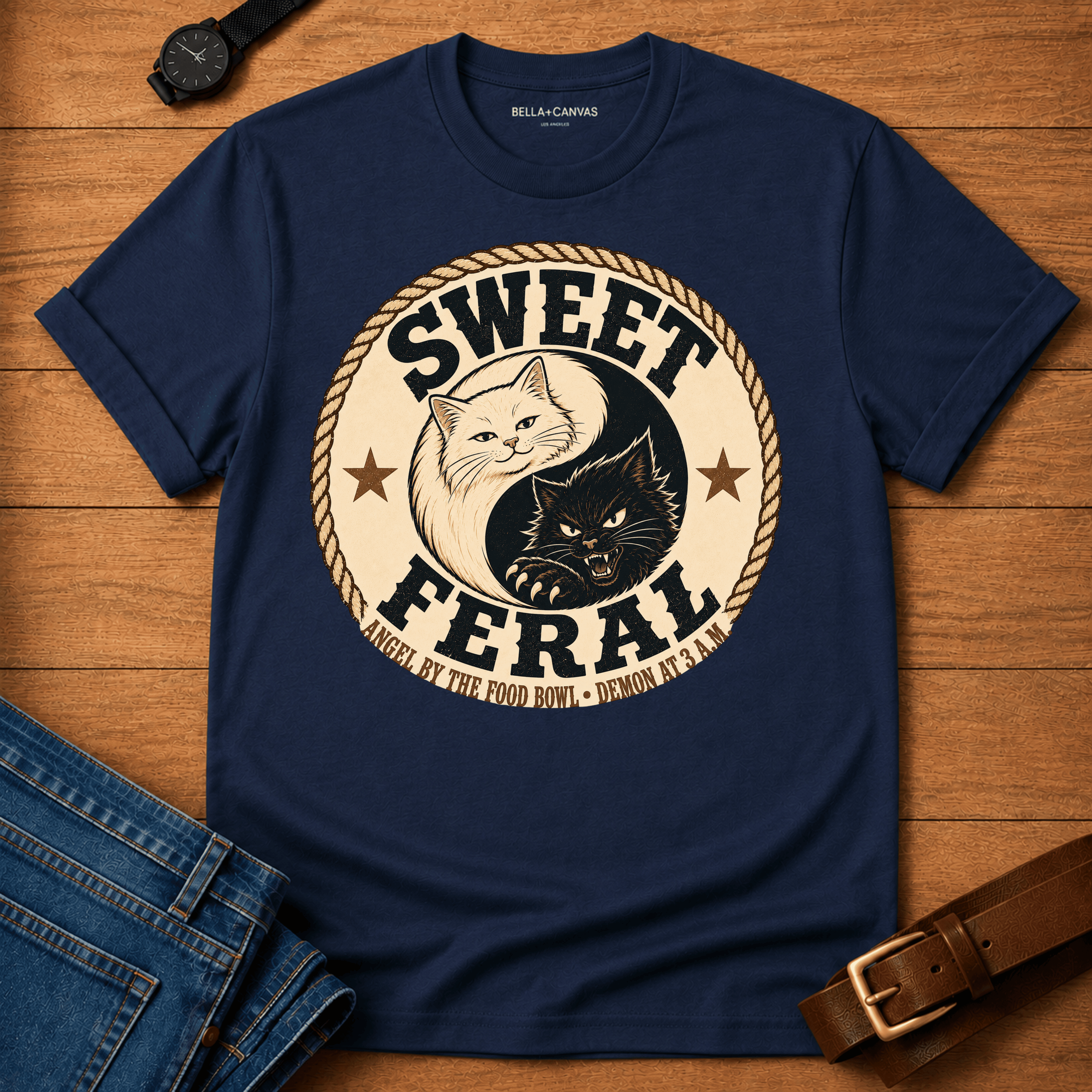 Cat Ying-Yang t-shirt