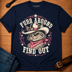 Furr Around Pink Trim t-shirt