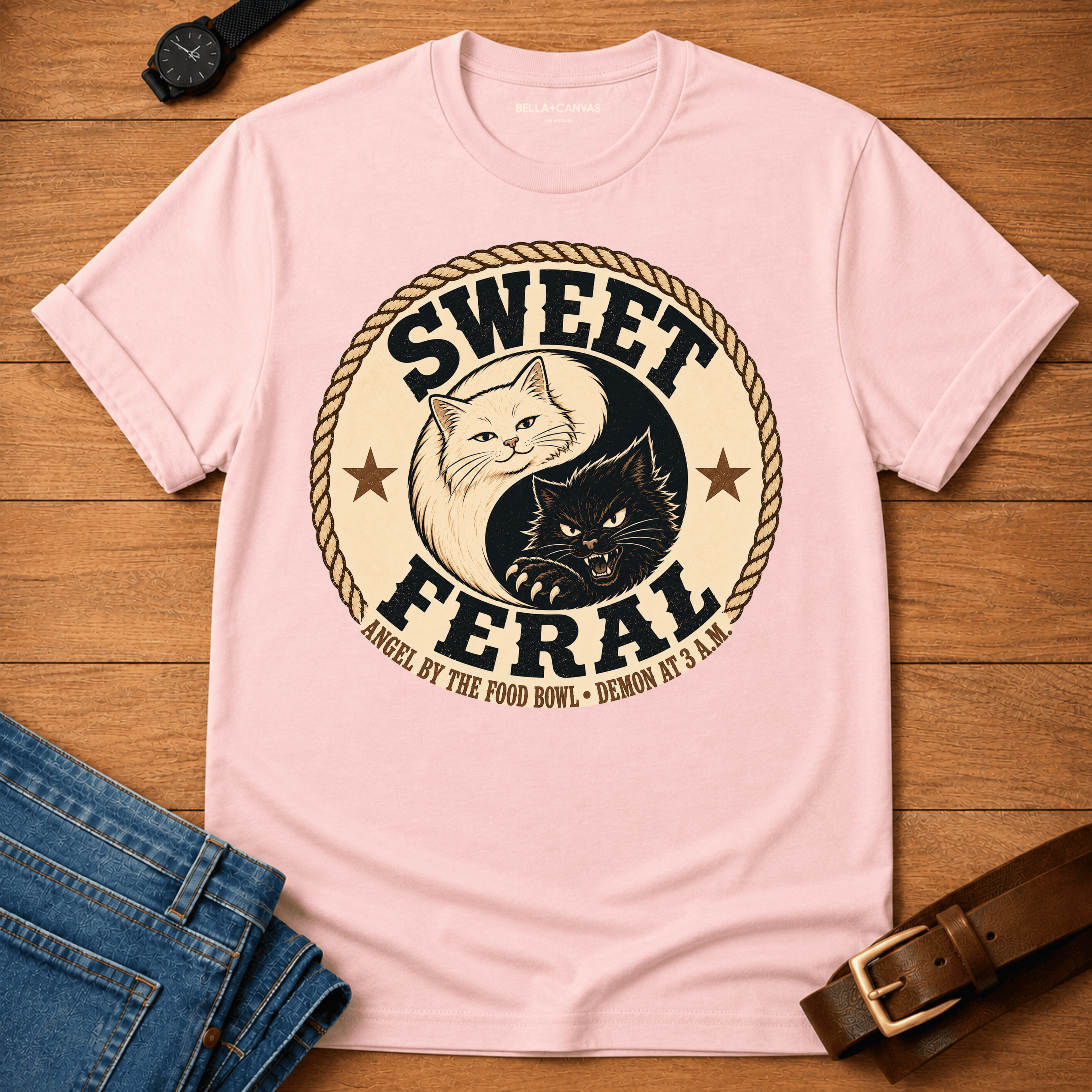 Cat Ying-Yang t-shirt