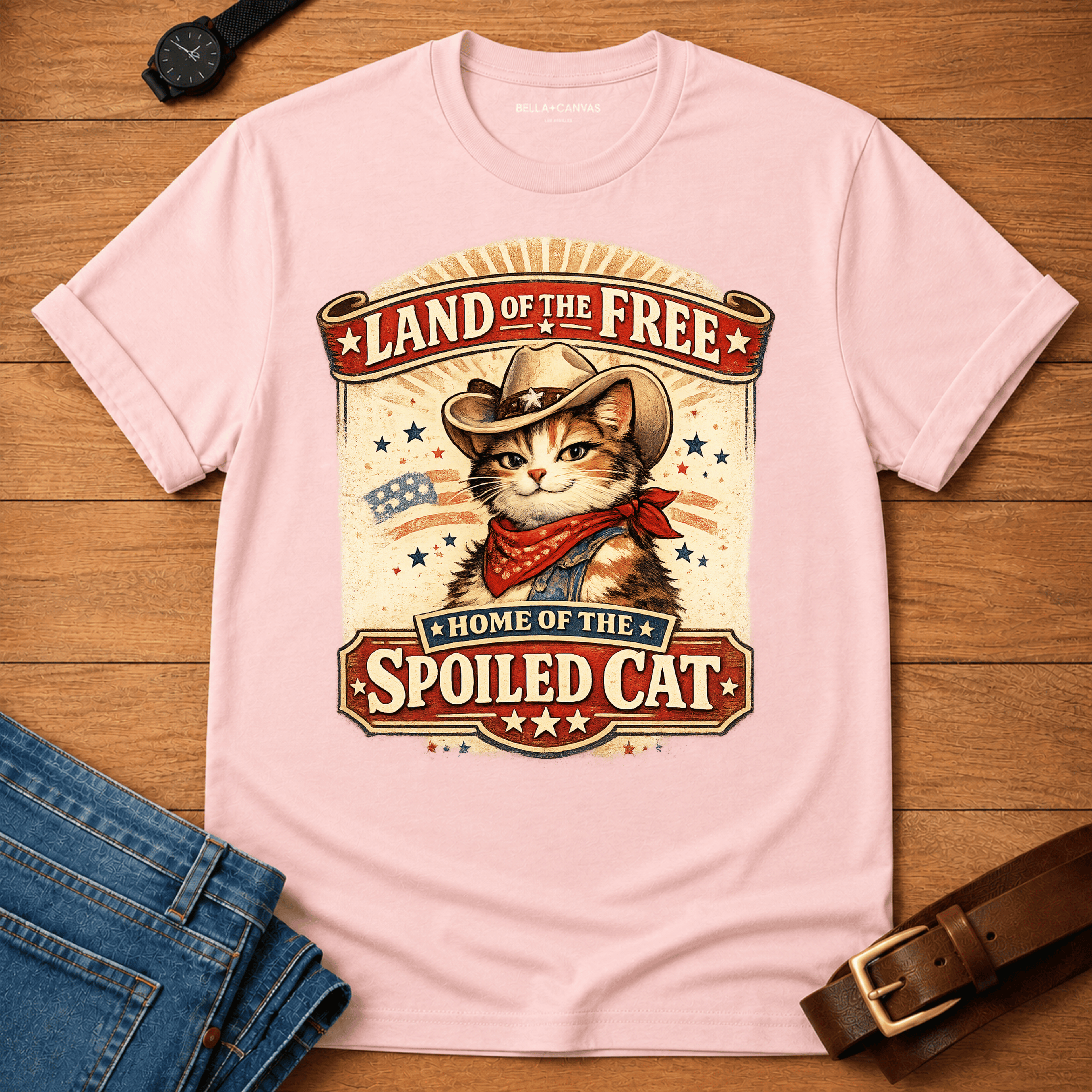 Land of the Free - Spoiled Cat t-shirt