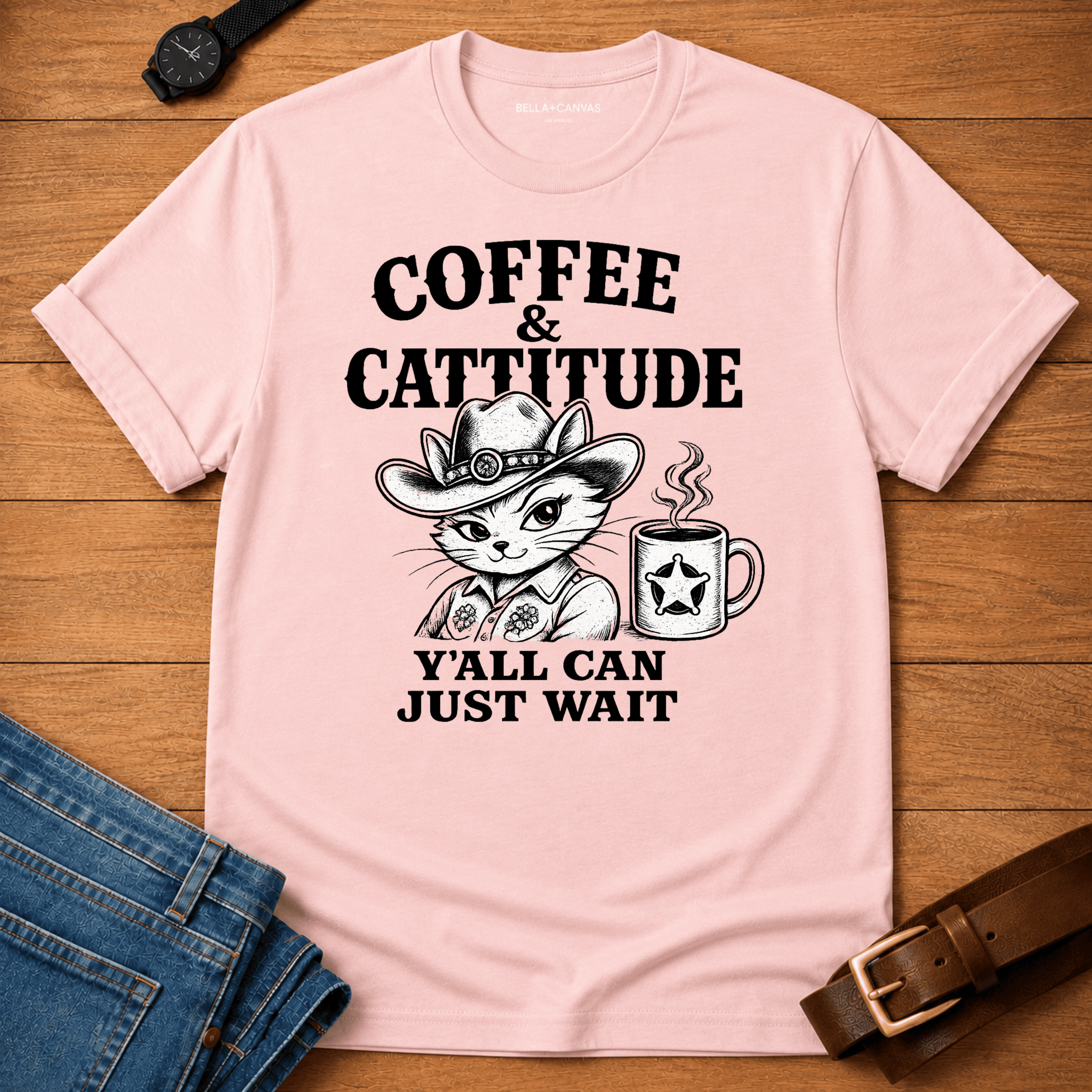 Coffee & Cattitude t-shirt