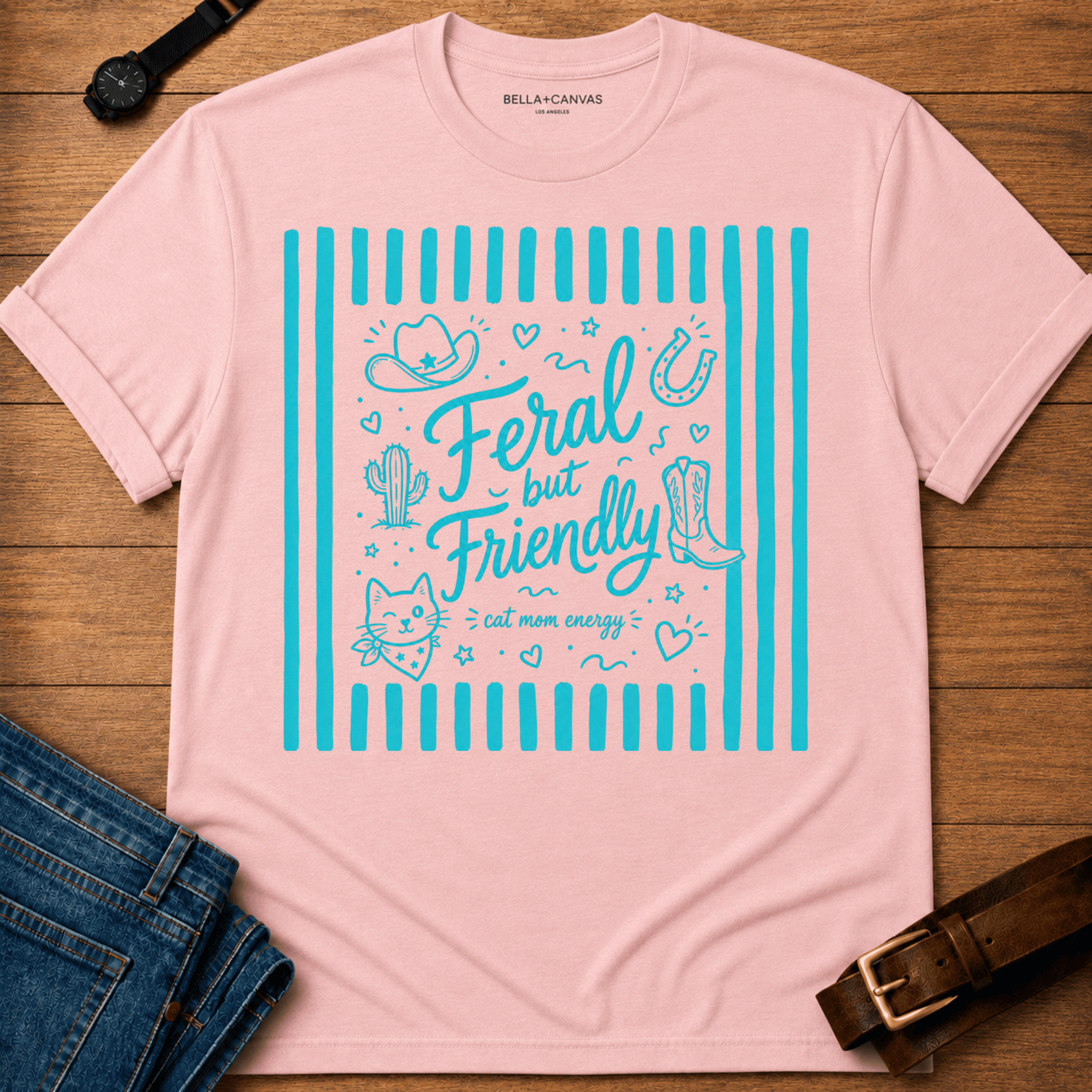 Feral but Friendly Stripes T-shirt