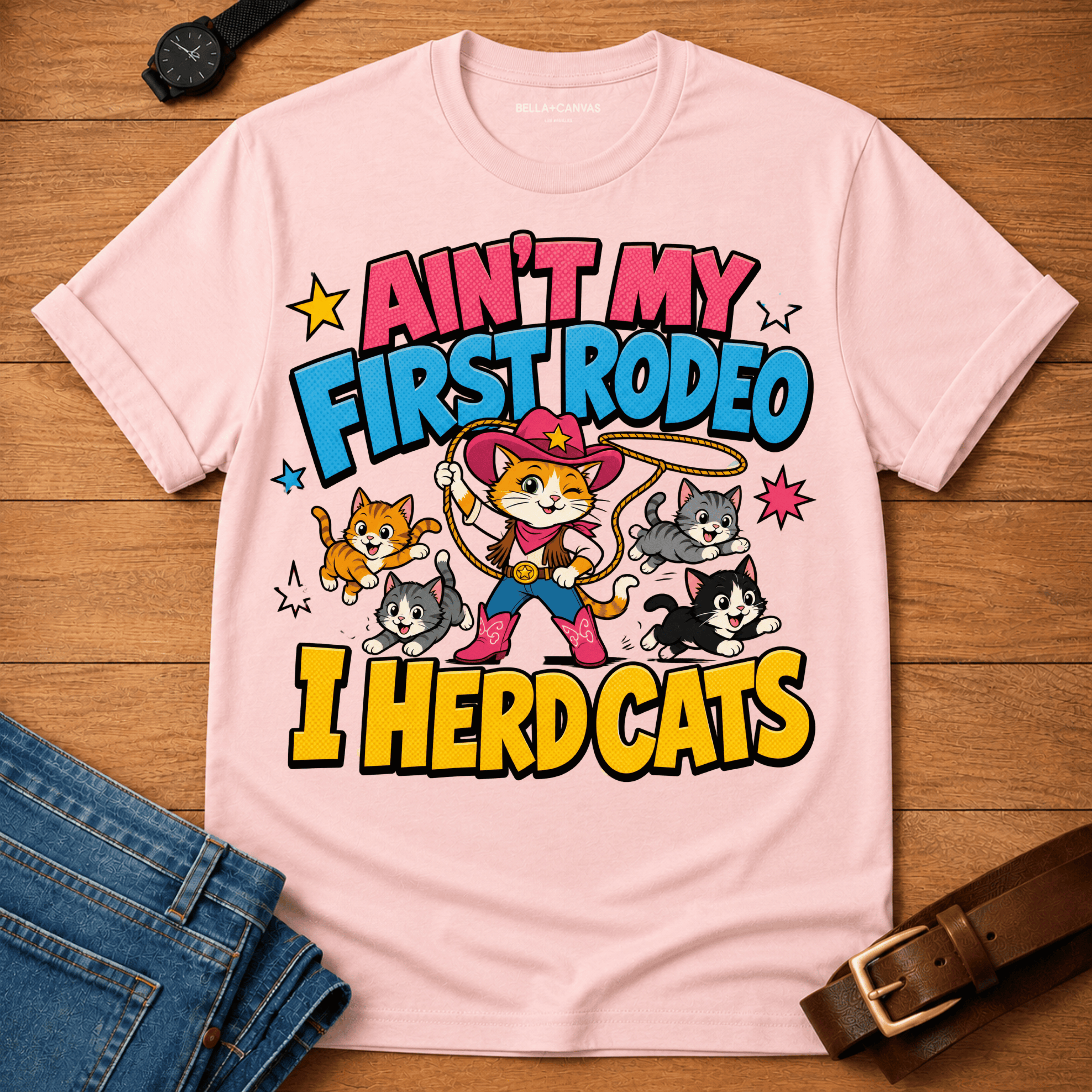 Herding Cats Cartoon T-shirt