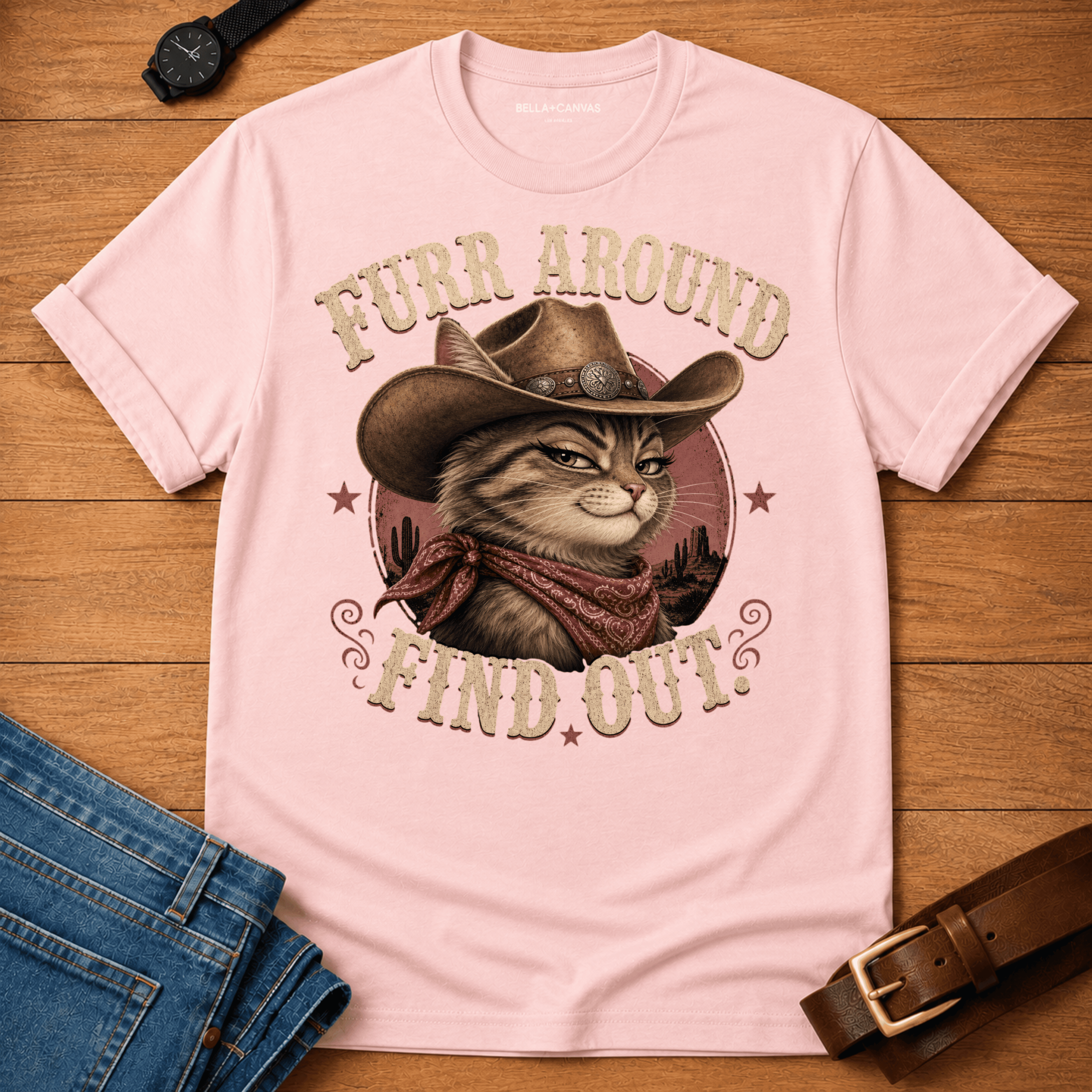 Furr Around Desert T-shirt