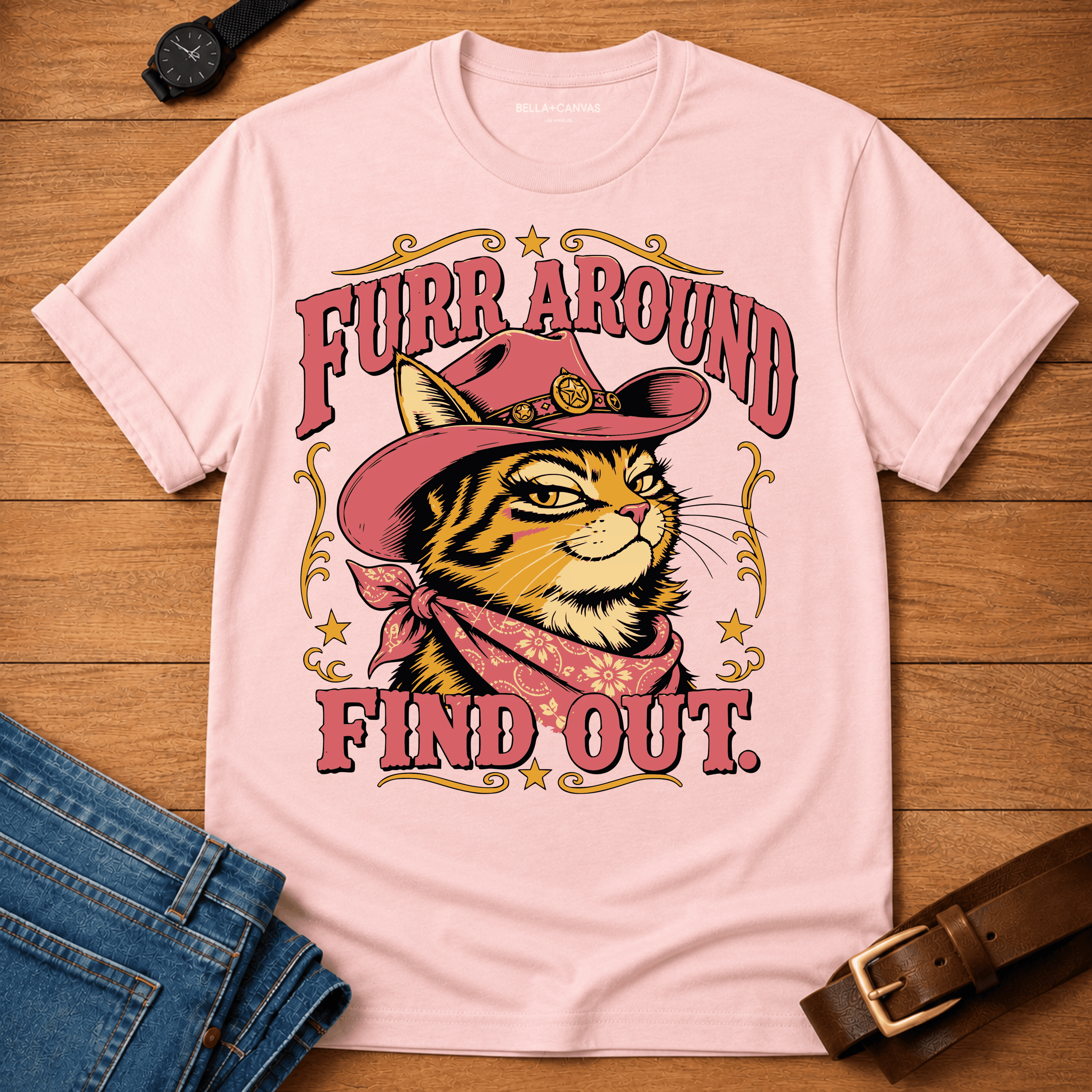 Furr Around Colored t-shirt