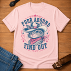 Furr Around Pink Trim t-shirt