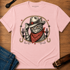 Western Cat Badge T-shirt