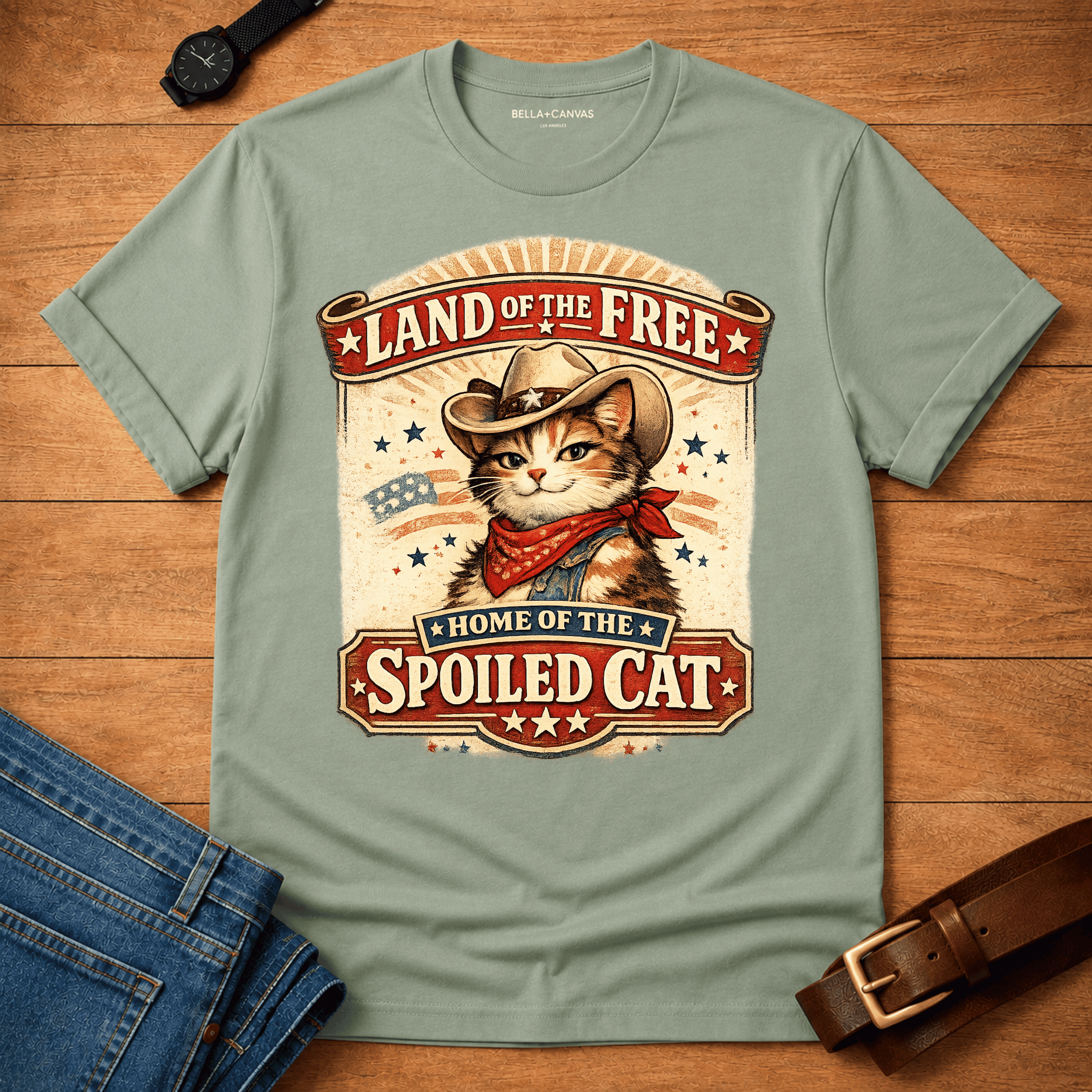 Land of the Free - Spoiled Cat t-shirt