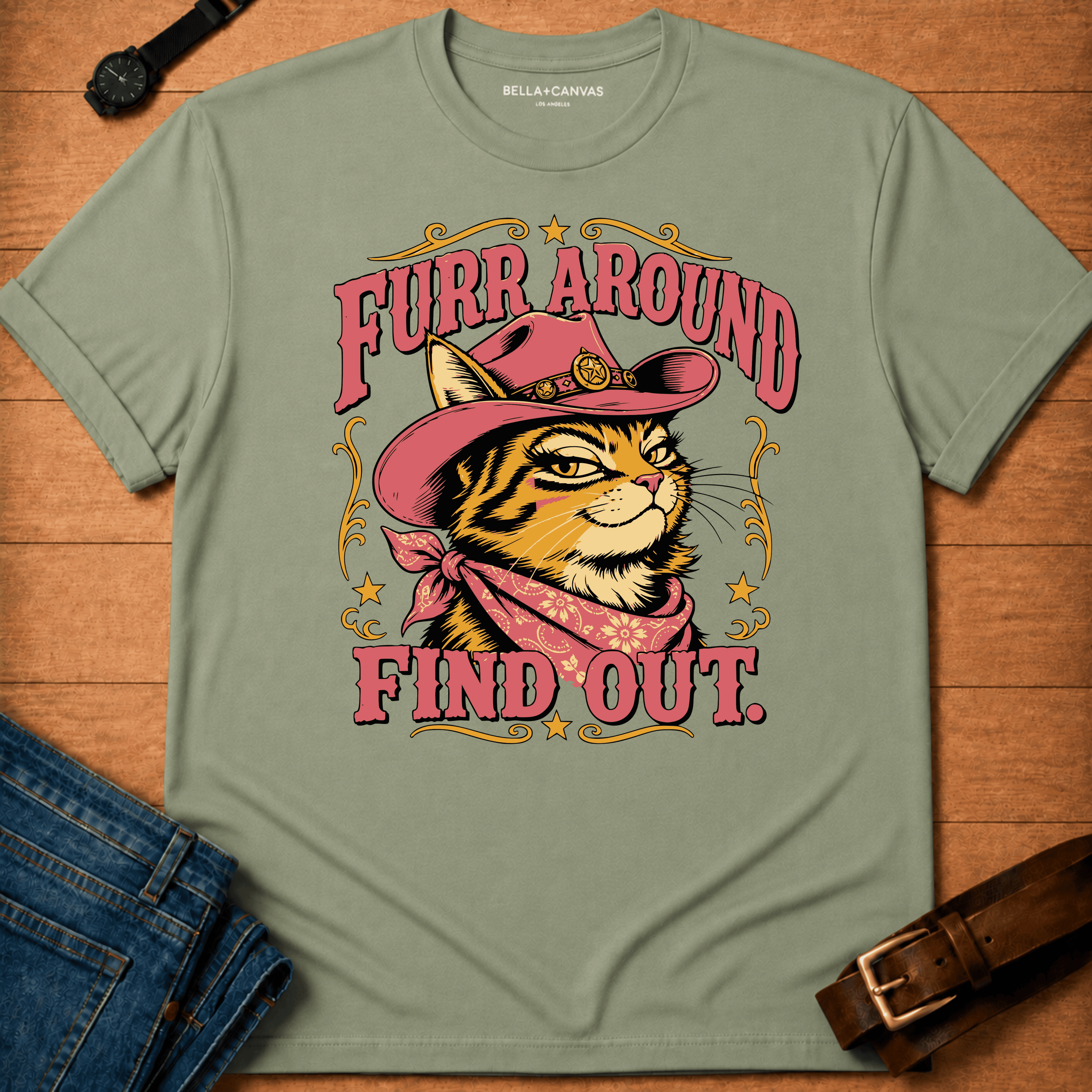 Furr Around Colored t-shirt