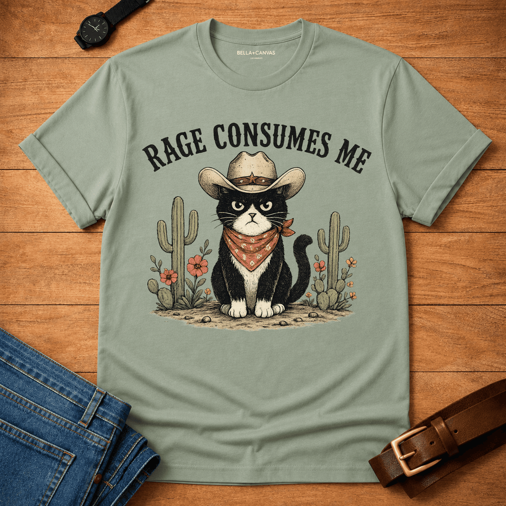 Rage Consumes Me Cactus T-shirt