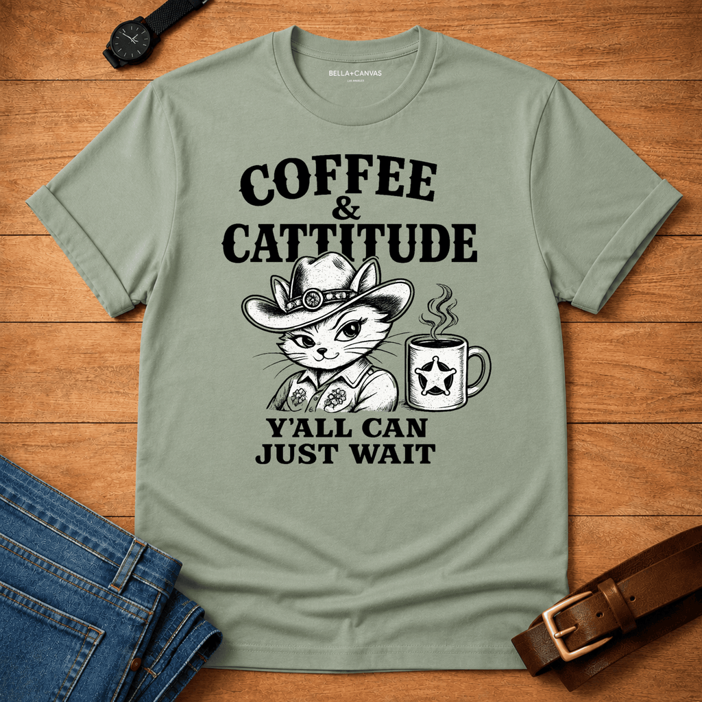 Coffee & Cattitude t-shirt