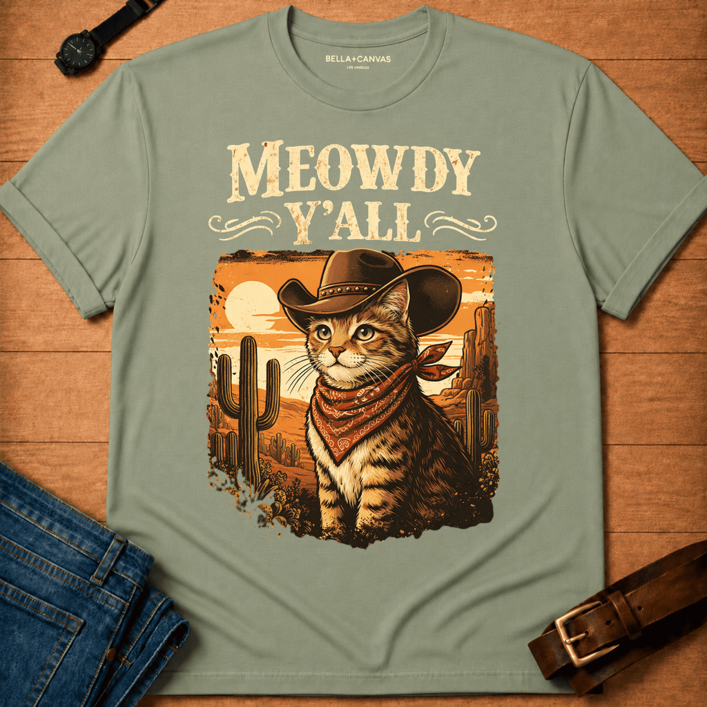 Meowdy Sunset 2 t-shirt