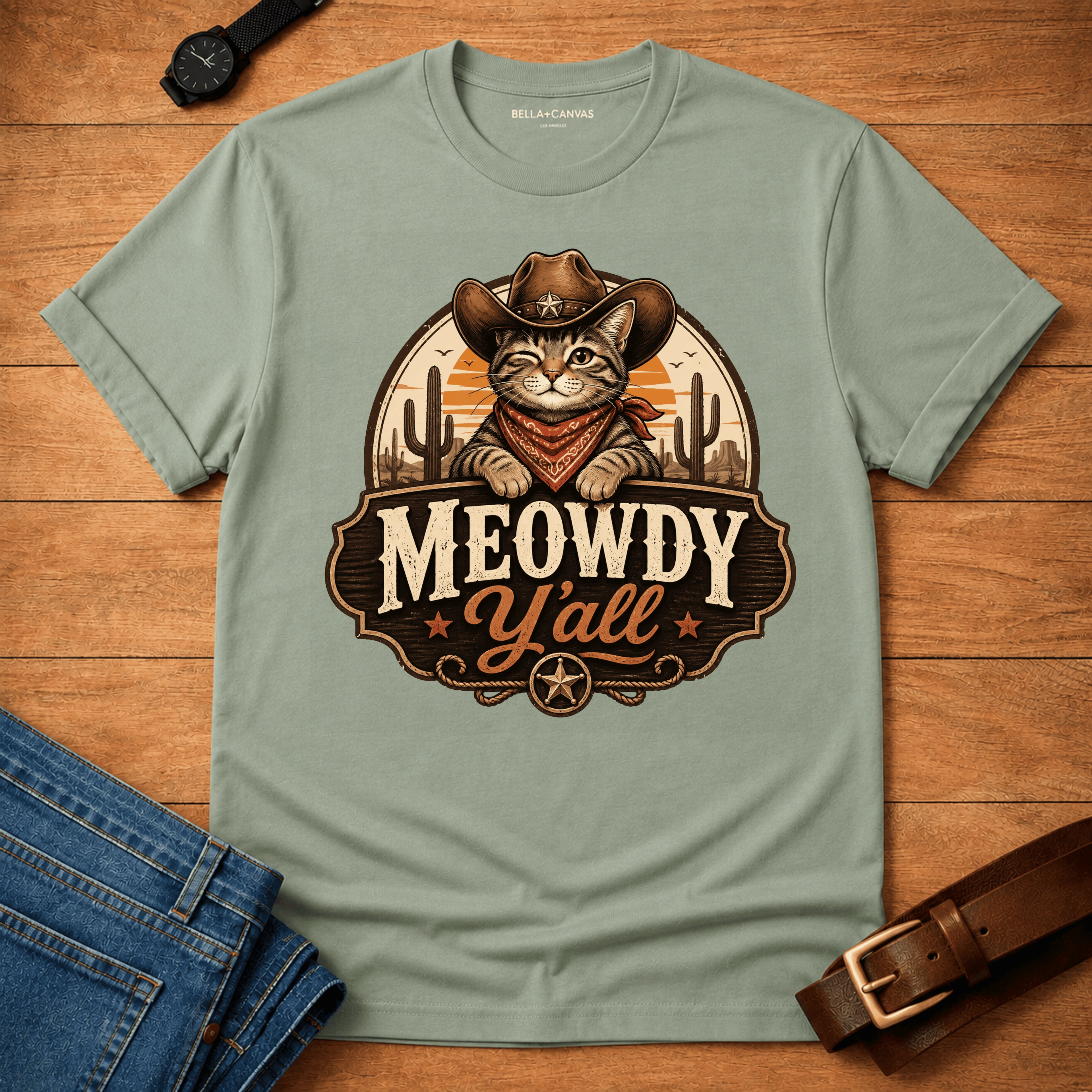Meowdy Y'all t-shirt