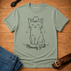 Meowdy Y'all Line Drawing T-shirt