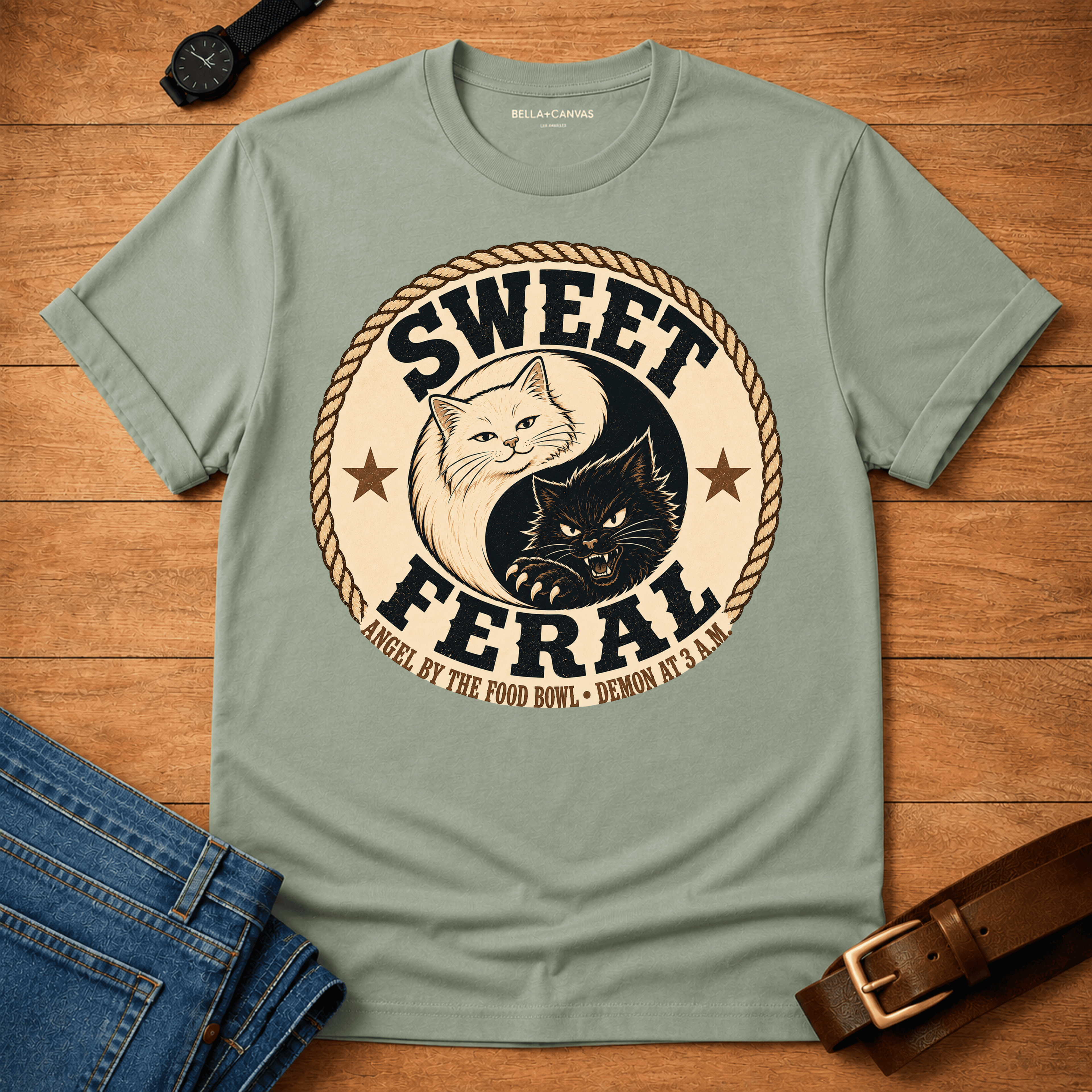 Cat Ying-Yang t-shirt