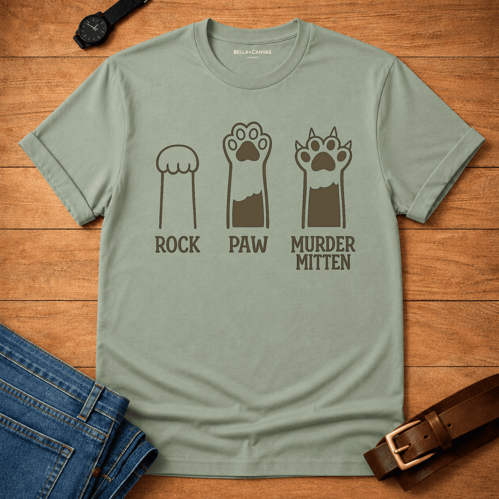Rock Paw Murder Mitten t-shirt