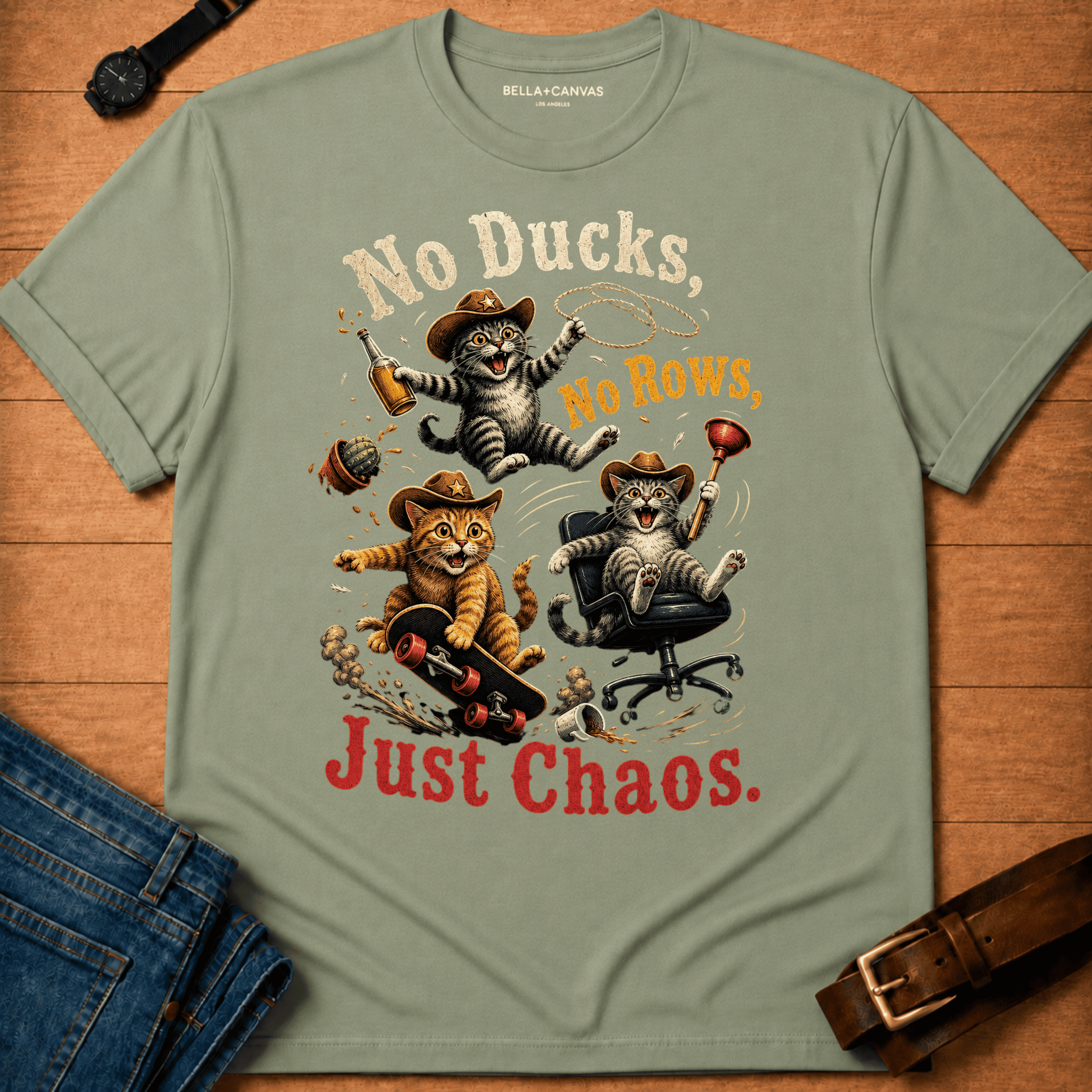 No Ducks with a skateboard T-shirt