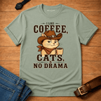Coffee Cats No Drama t-shirt