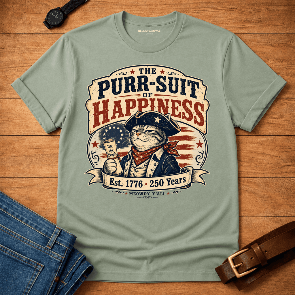Purr-suit of Happiness T-shirt