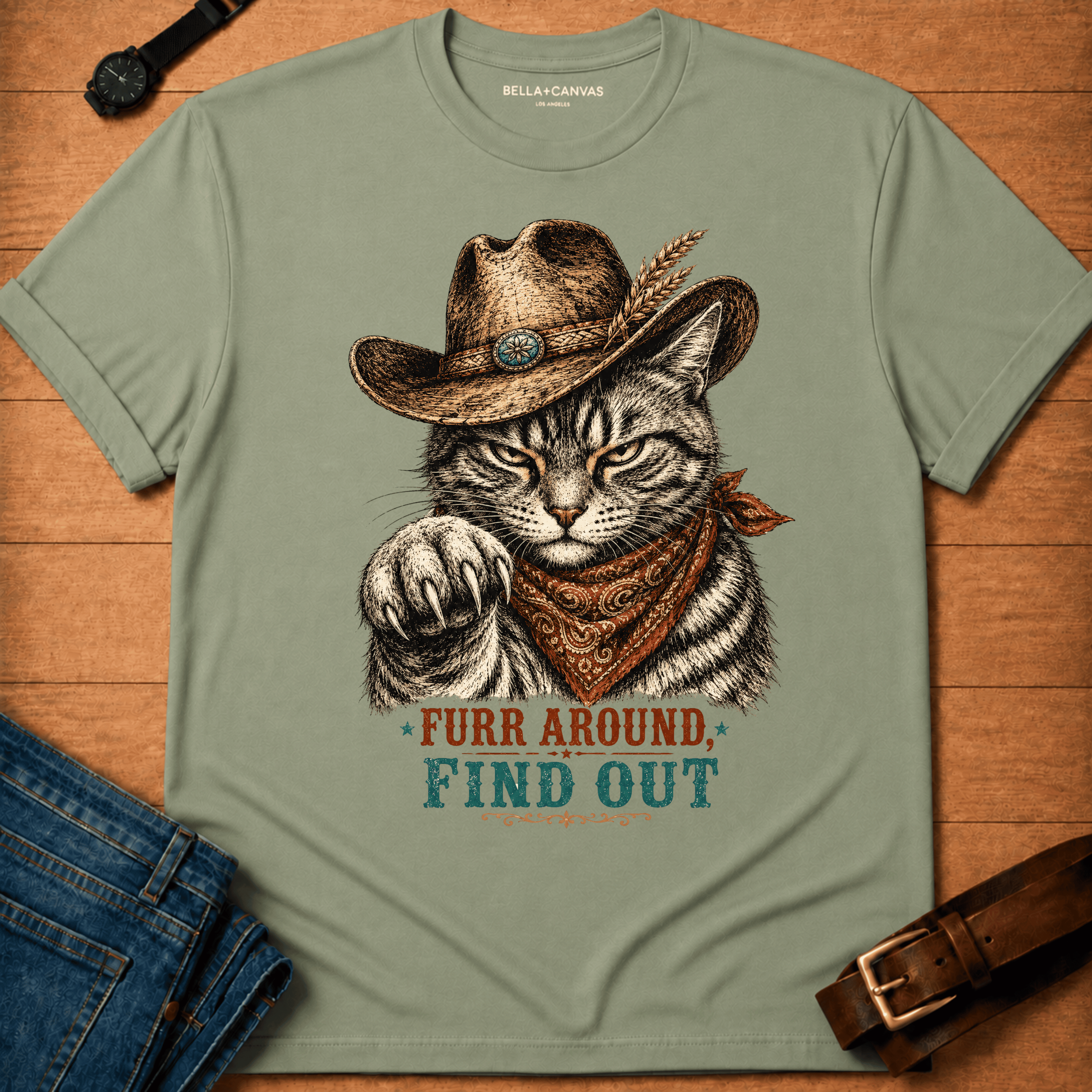Furr Around Tabby T-shirt