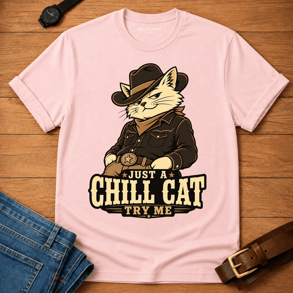 Chill Cat Try Me T-shirt