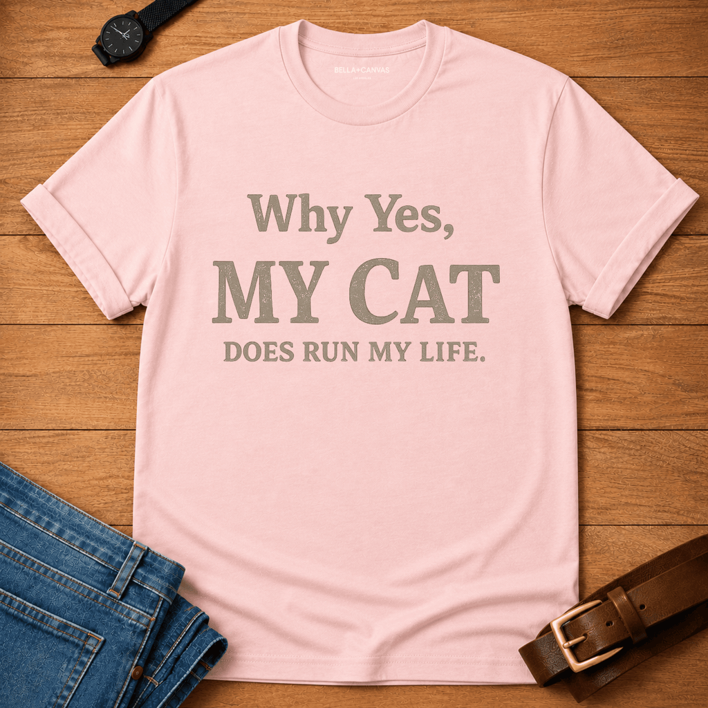 Cat Runs Life T-shirt