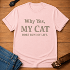 Cat Runs Life T-shirt