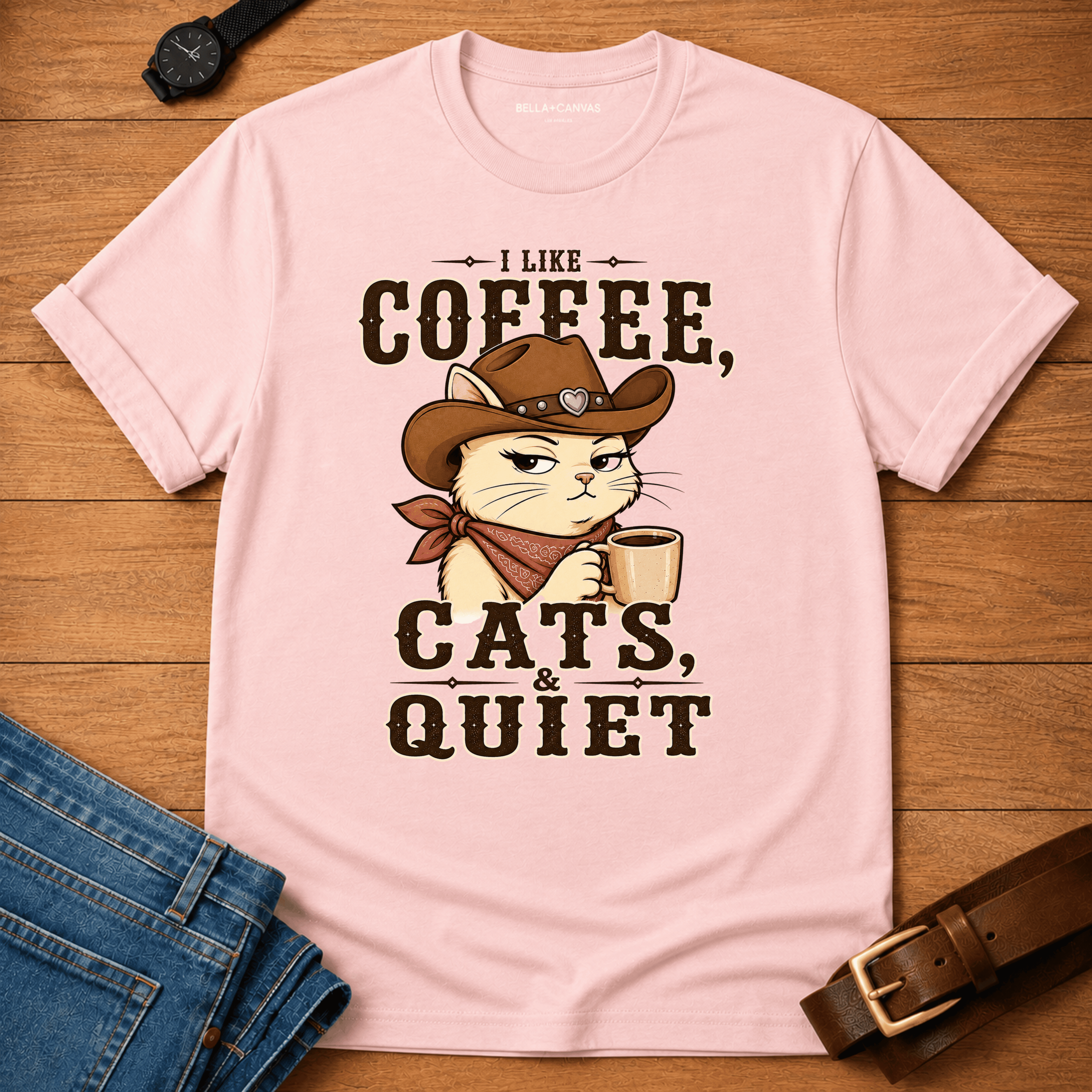 Coffee Cats and Quiet T-shirt