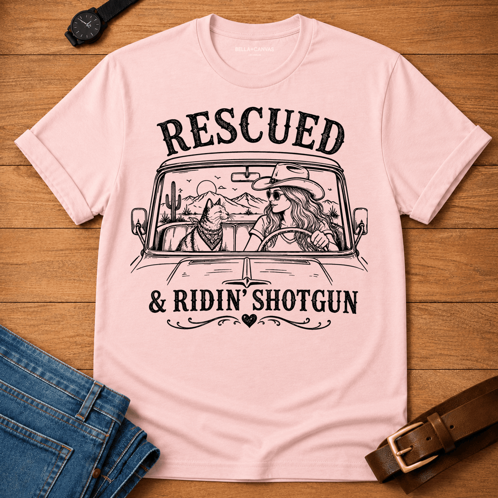 Rescued Riding Shotgun T-shirt