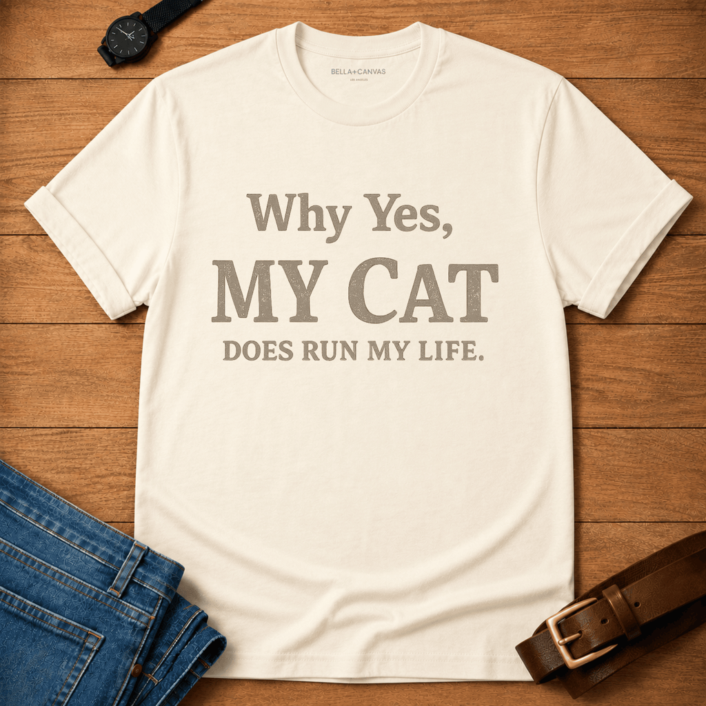 Cat Runs Life T-shirt