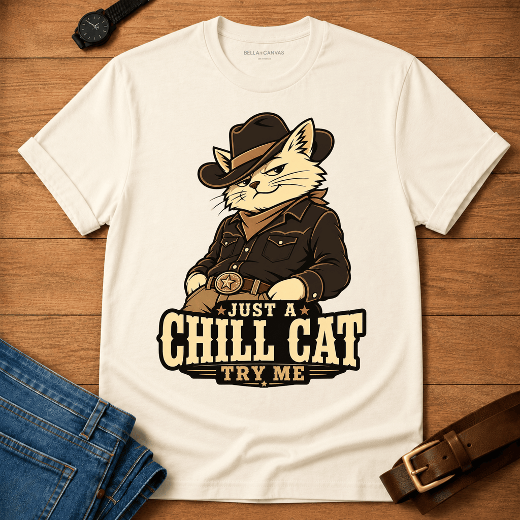 Chill Cat Try Me T-shirt