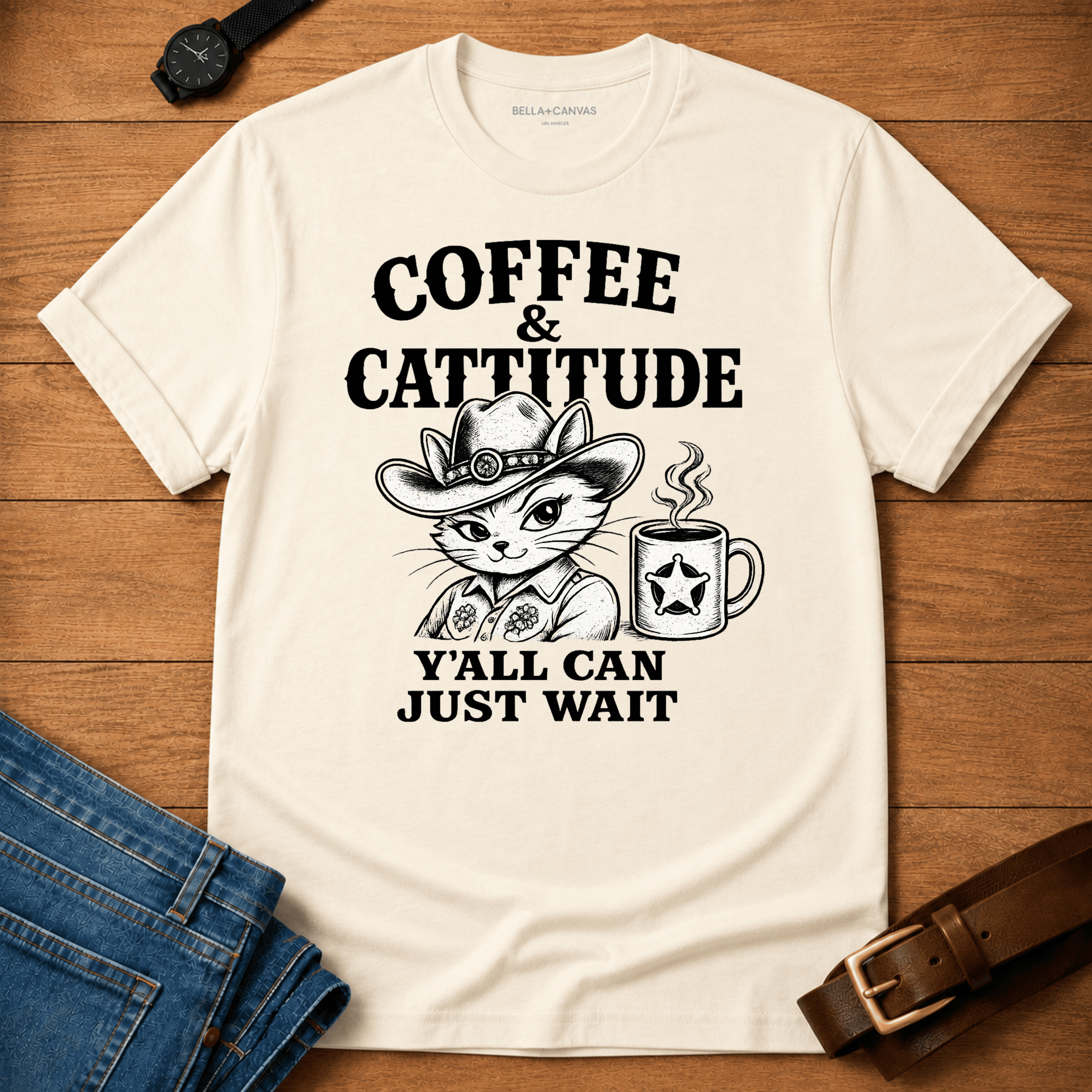 Coffee & Cattitude t-shirt