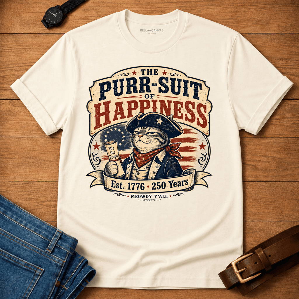 Purr-suit of Happiness T-shirt