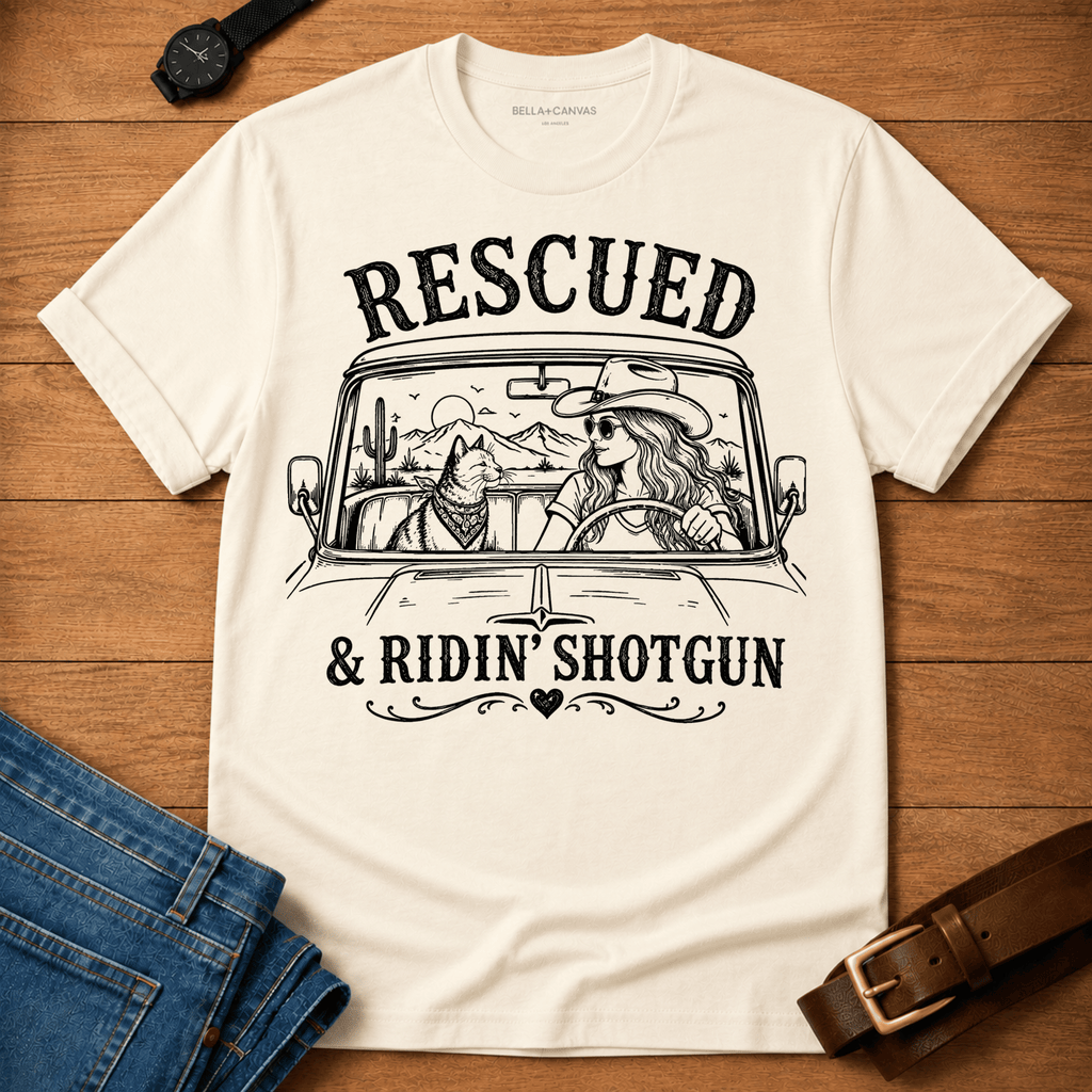 Rescued Riding Shotgun T-shirt