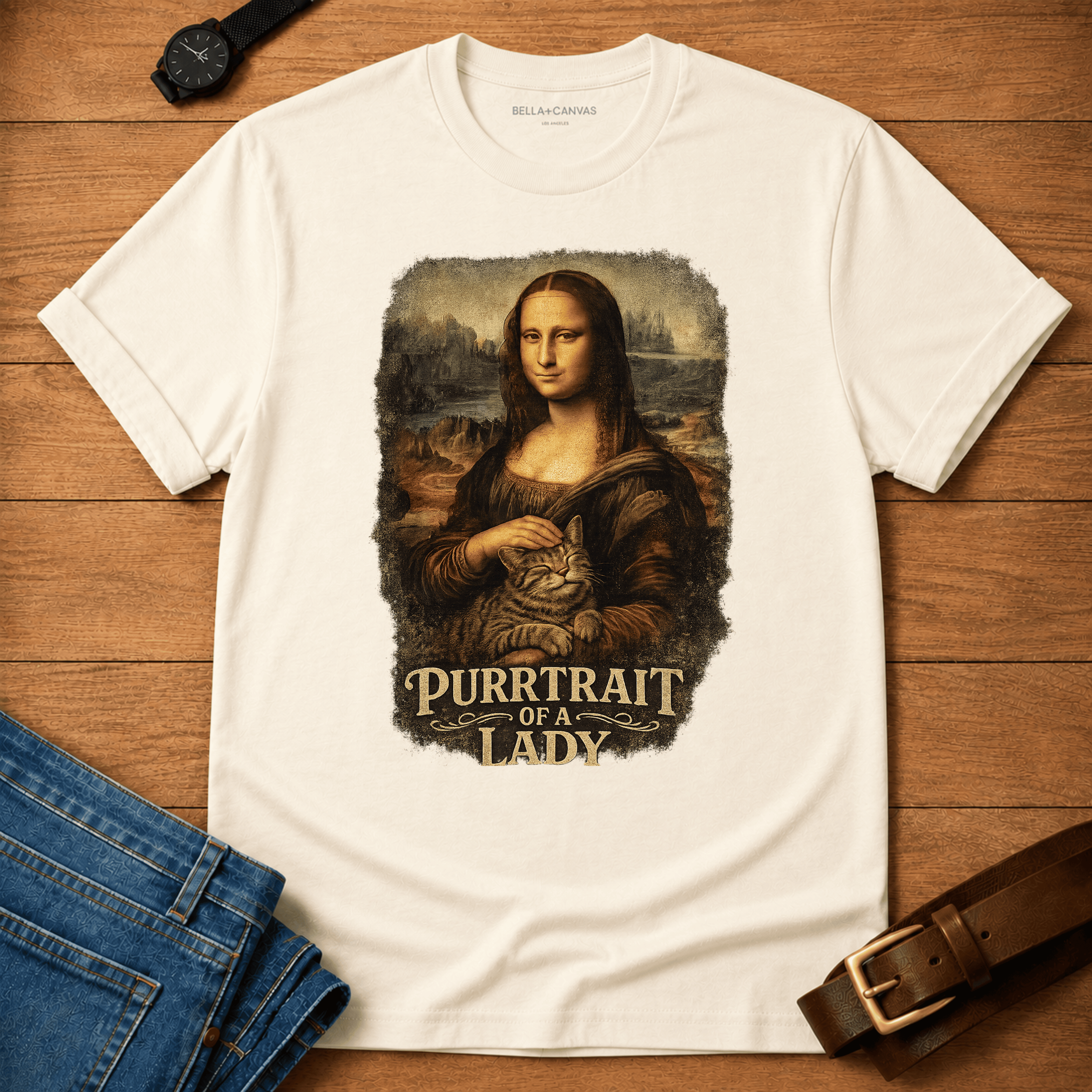 Purrtrait of a Lady T-shirt