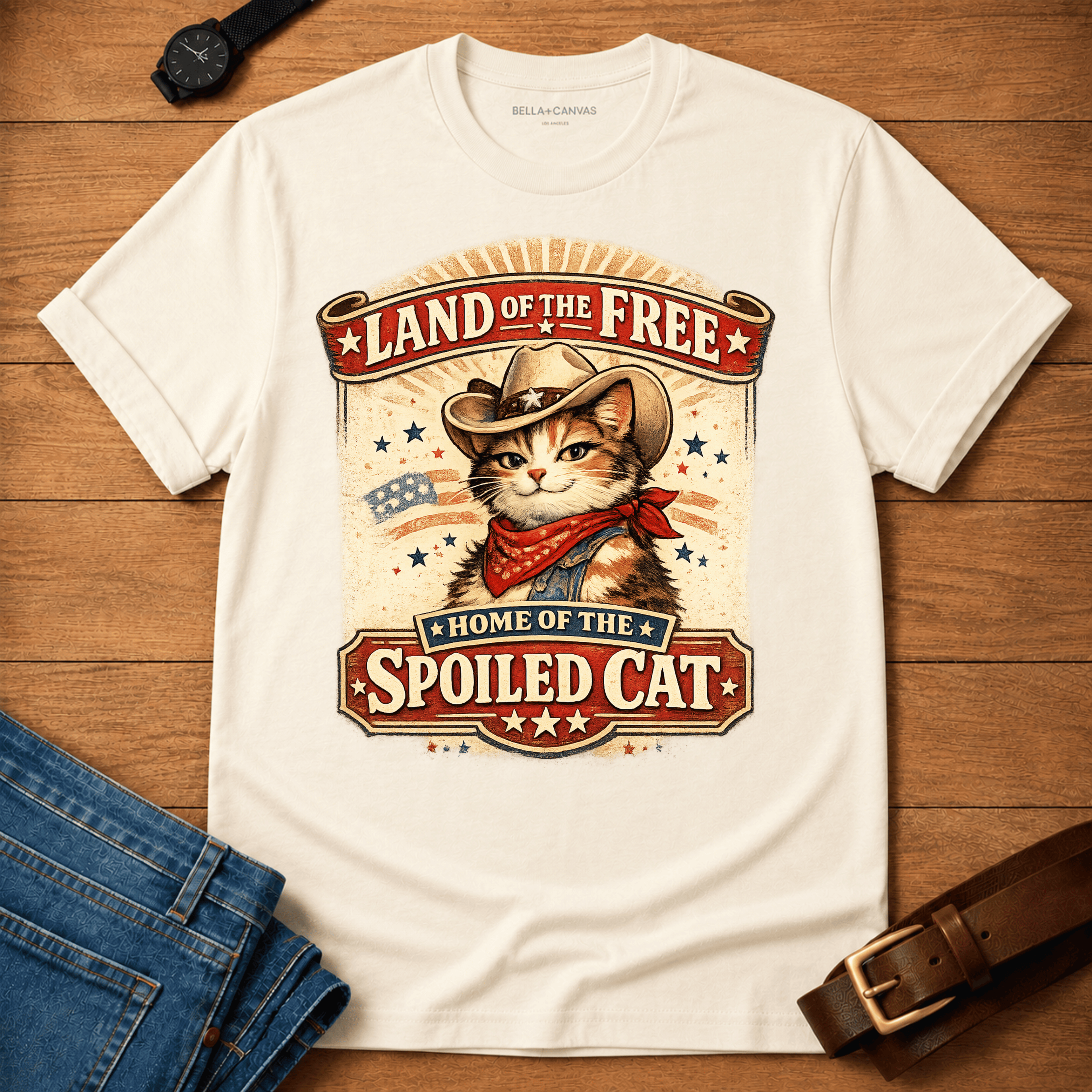 Land of the Free - Spoiled Cat t-shirt