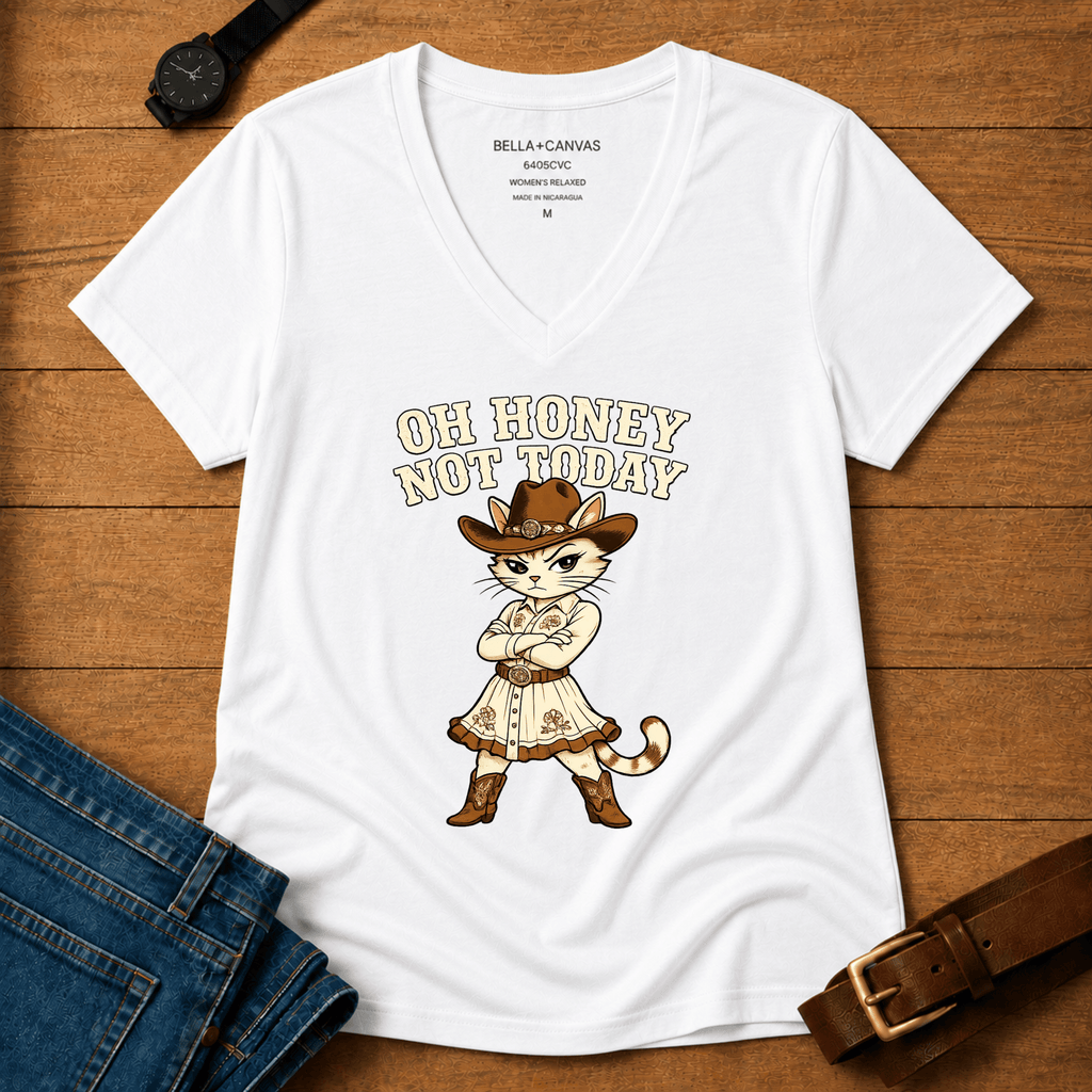 Oh Honey Not Today Women’s v-neck t-shirt