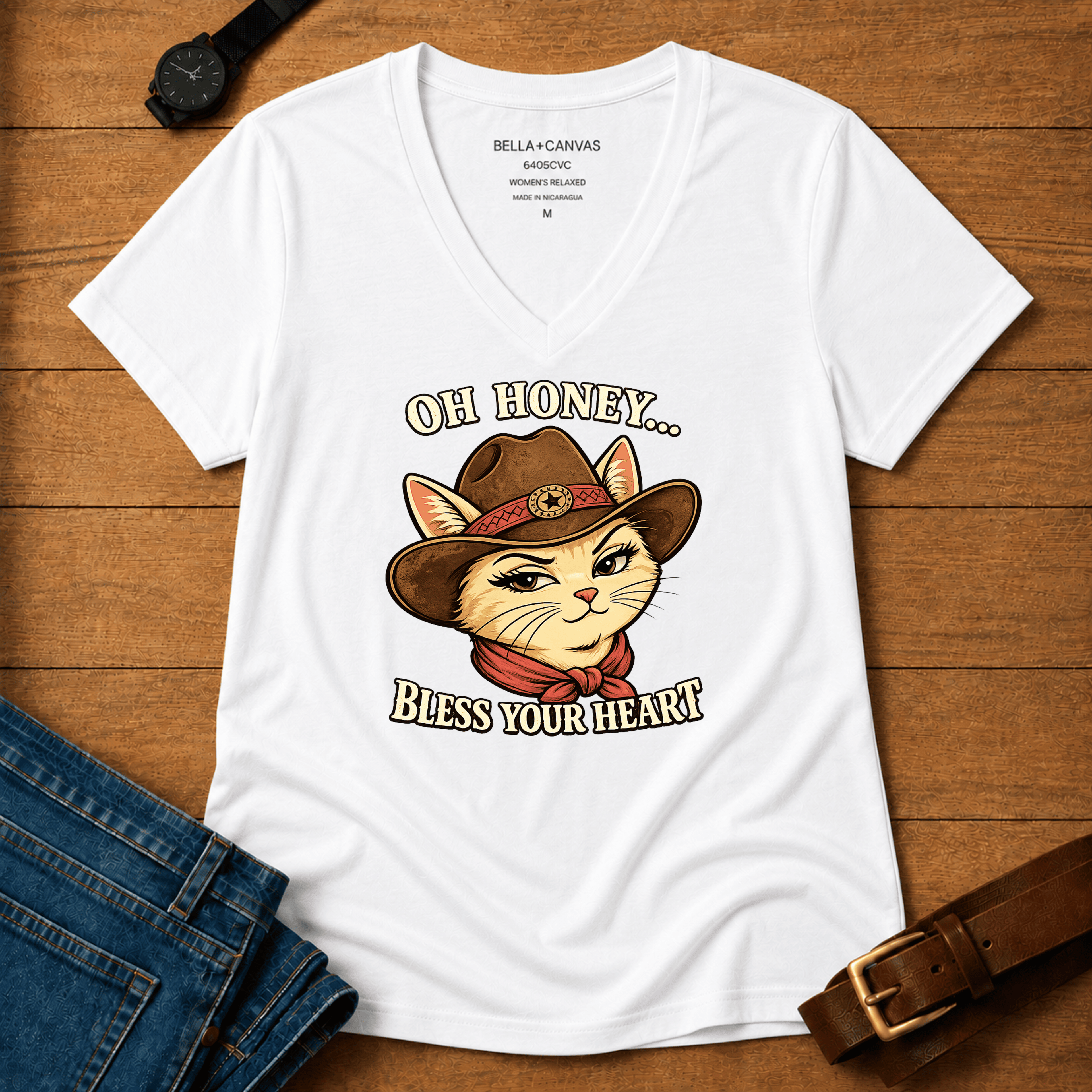 Oh Honey Bless Your Heart Women’s v-neck t-shirt