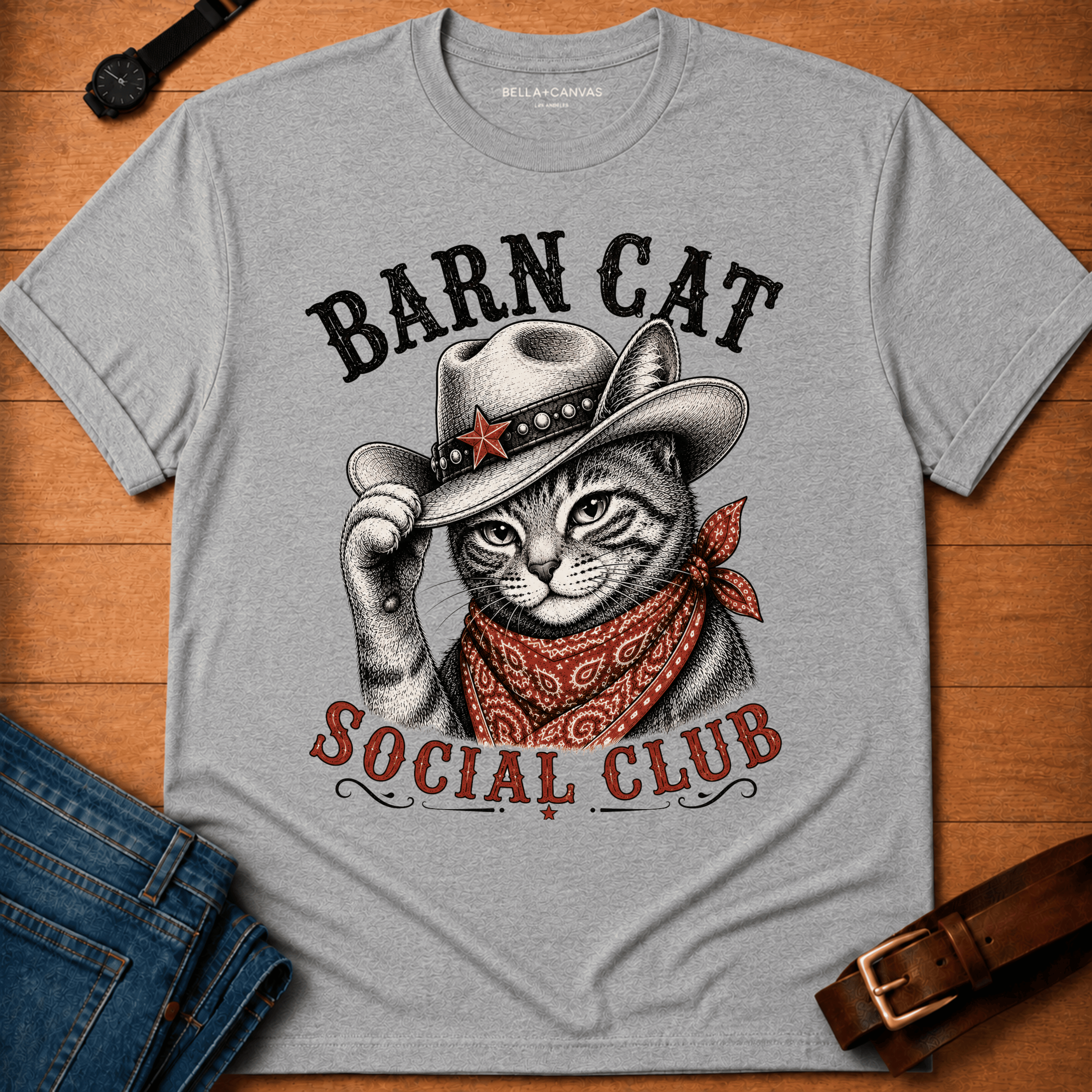 Barn Cat Social t-shirt