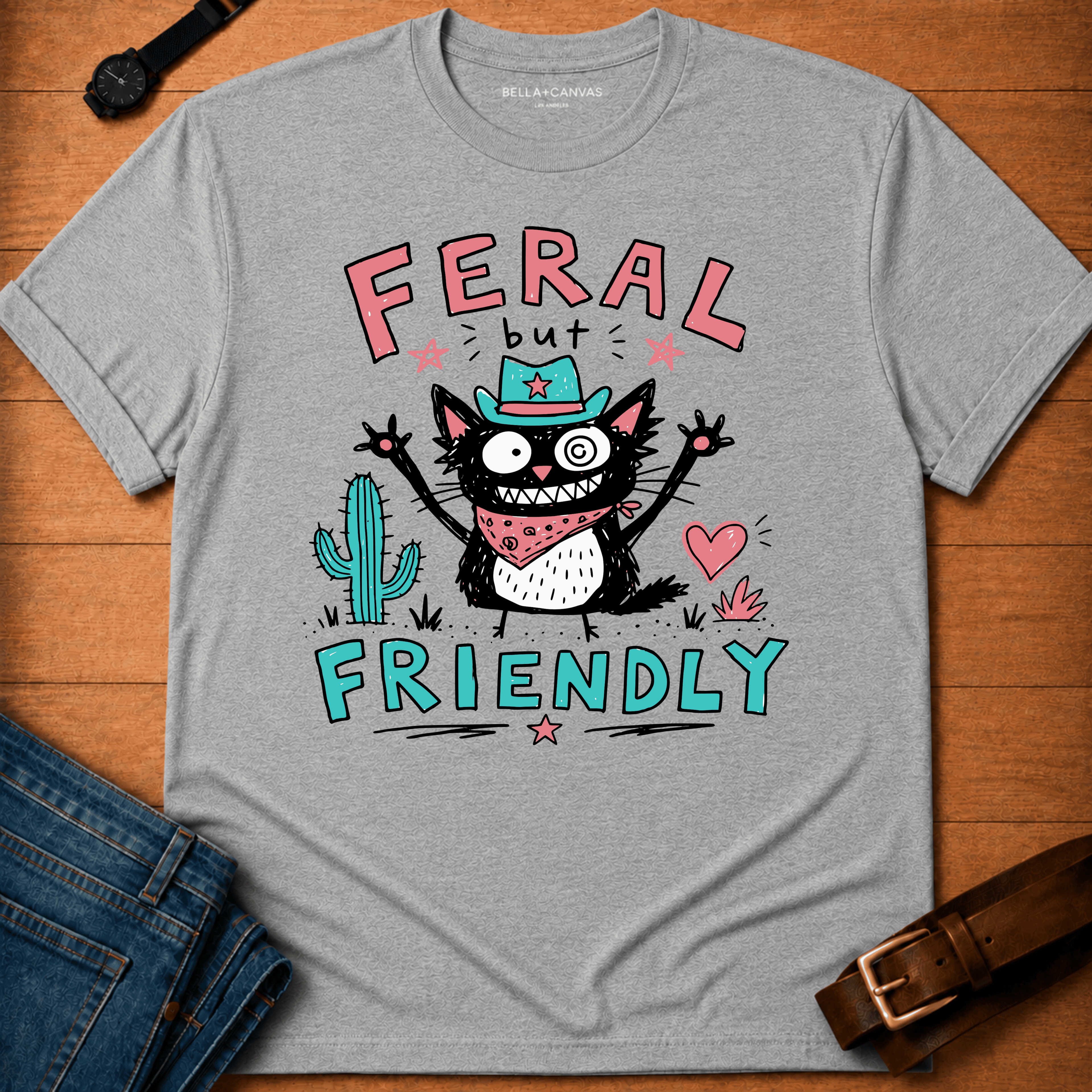 Feral but Friendly Child Drawing T-shirt