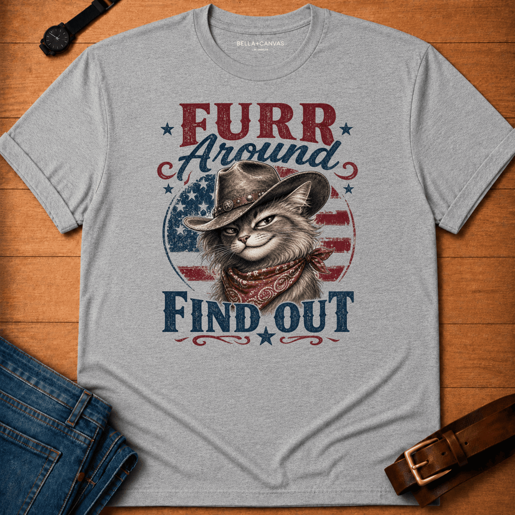 Furr Around Flag t-shirt