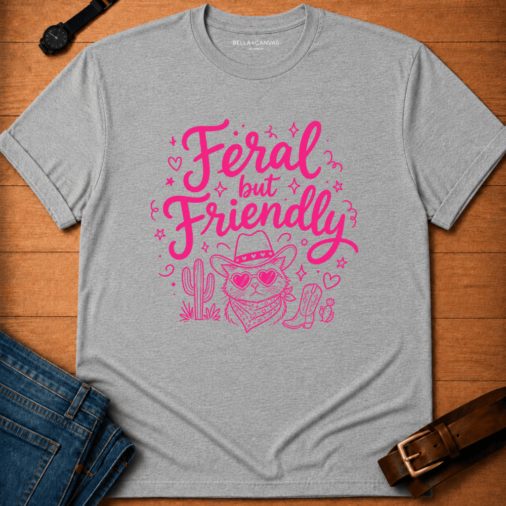 Feral but Friendly Doodle T-shirt