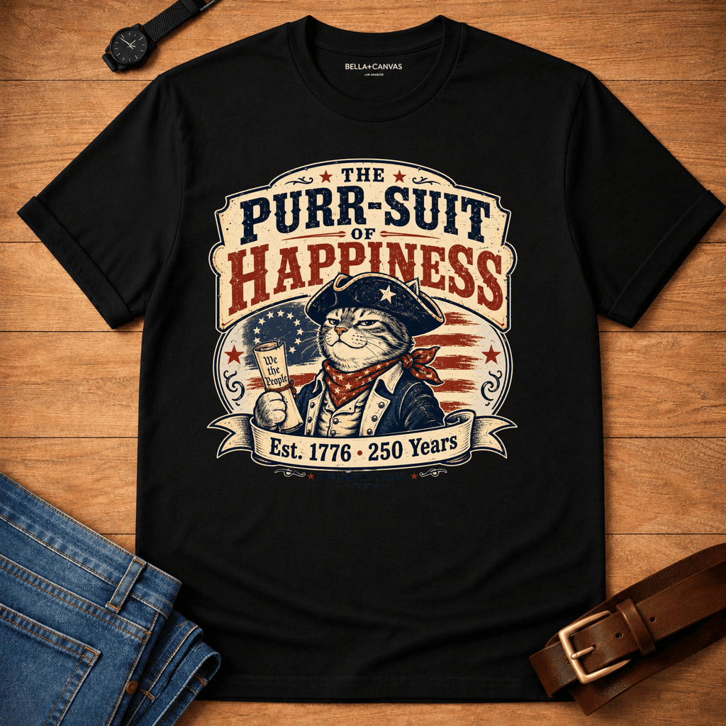 Purr-suit of Happiness T-shirt